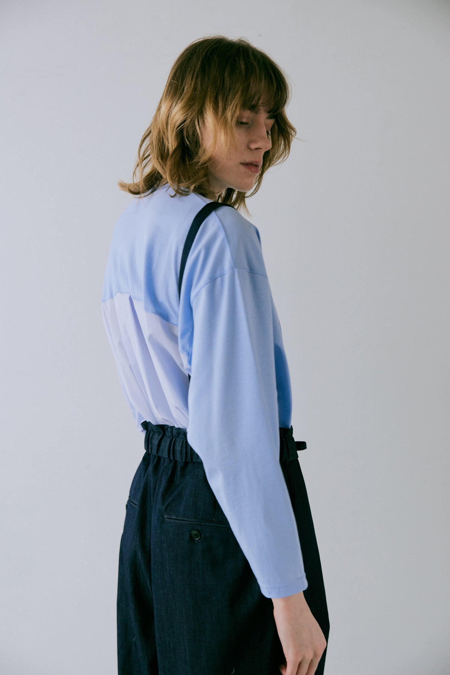 doux bleu コットンカット ドッキングプルオーバー DB-2541-009