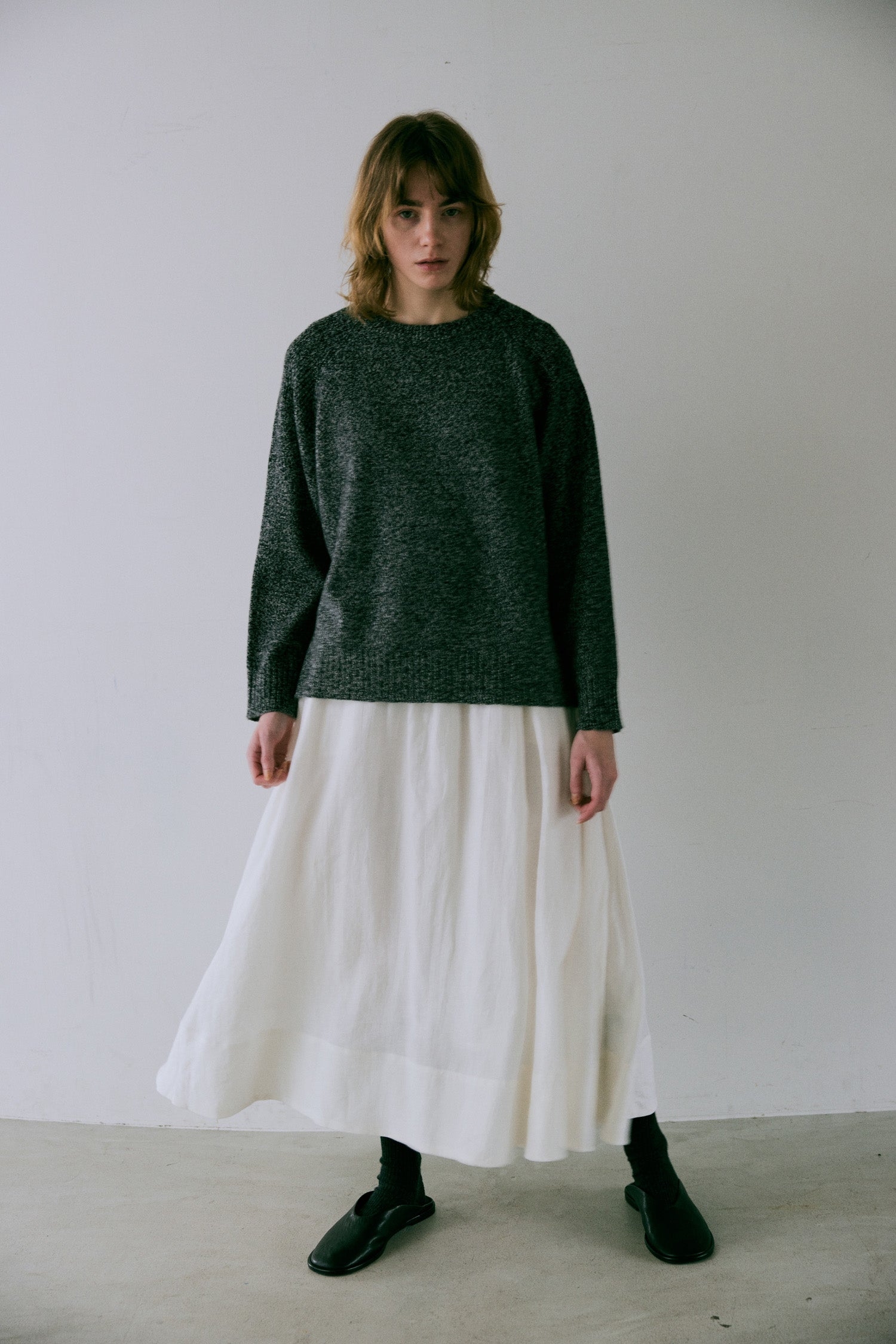 doux bleu リネンギャザースカート DB-2546-012