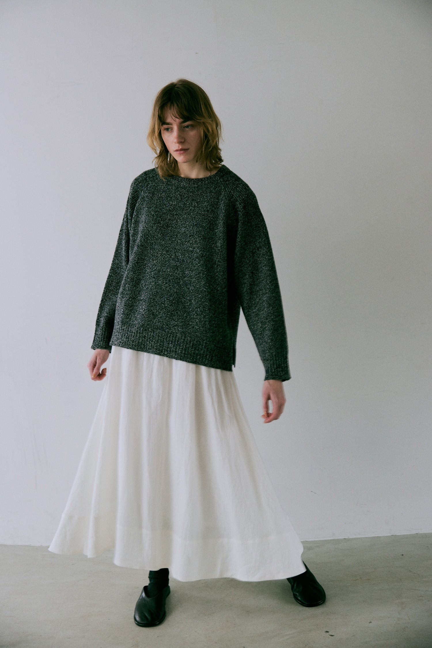 doux bleu リネンギャザースカート DB-2546-012