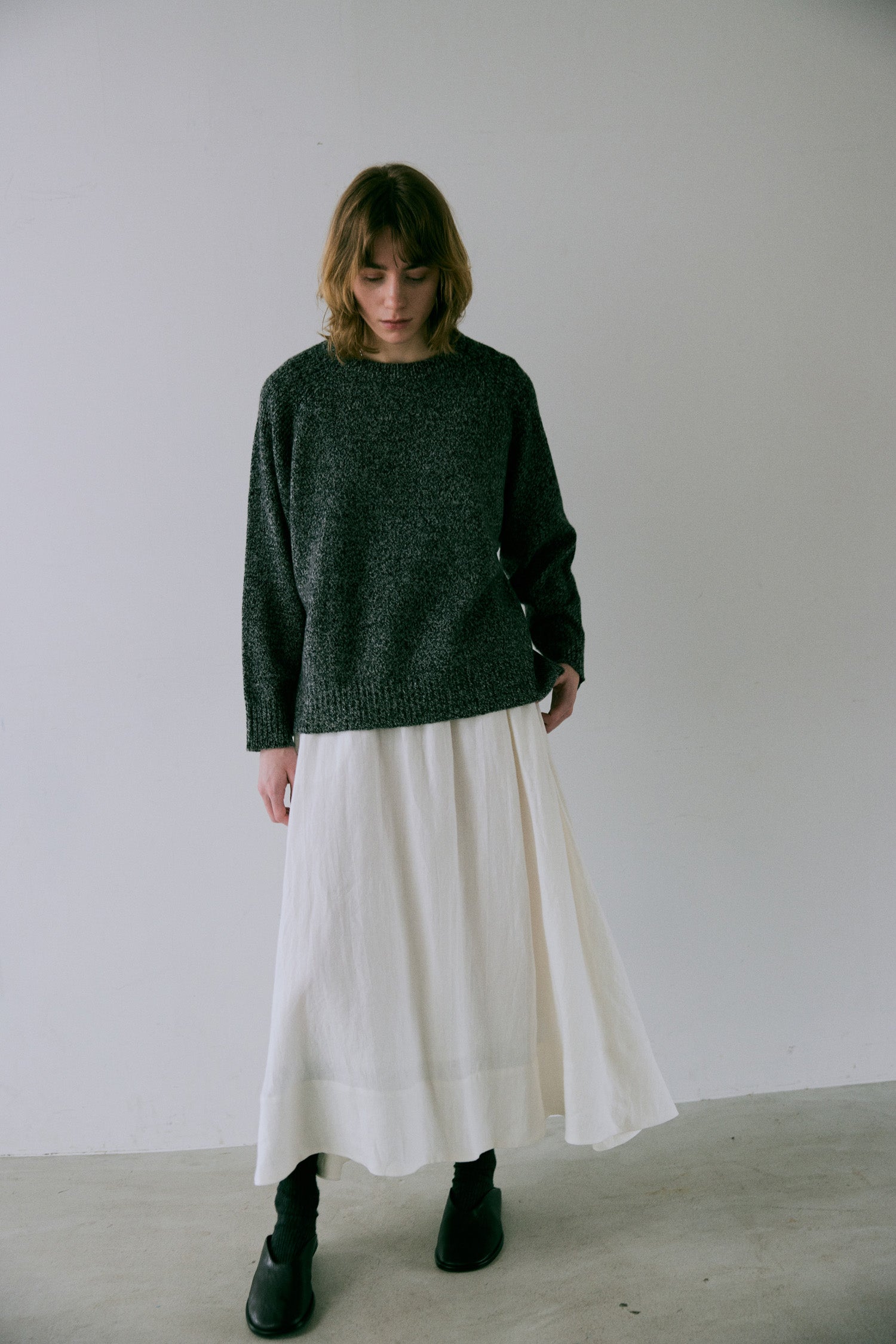 doux bleu リネンギャザースカート DB-2546-012