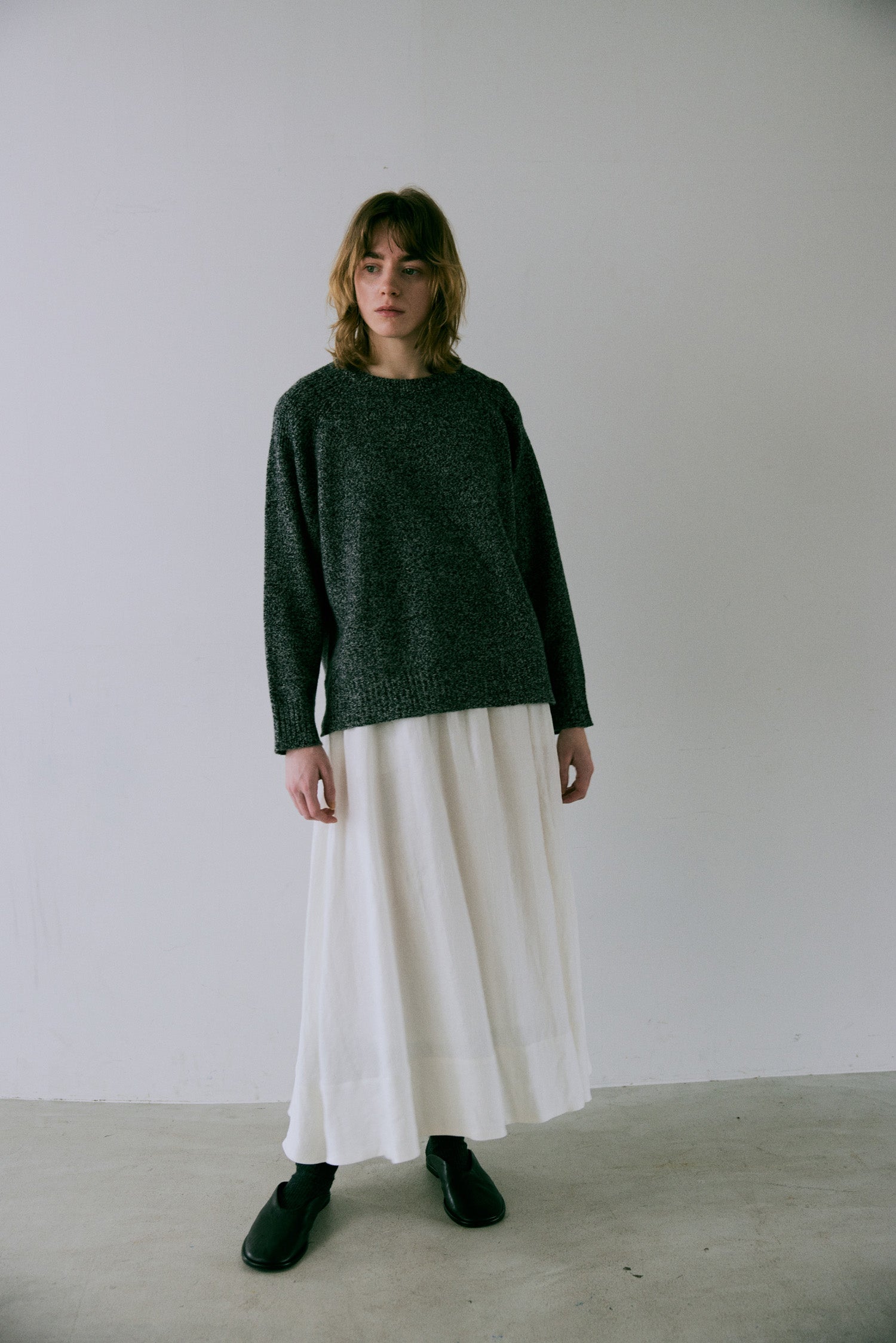 doux bleu リネンギャザースカート DB-2546-012