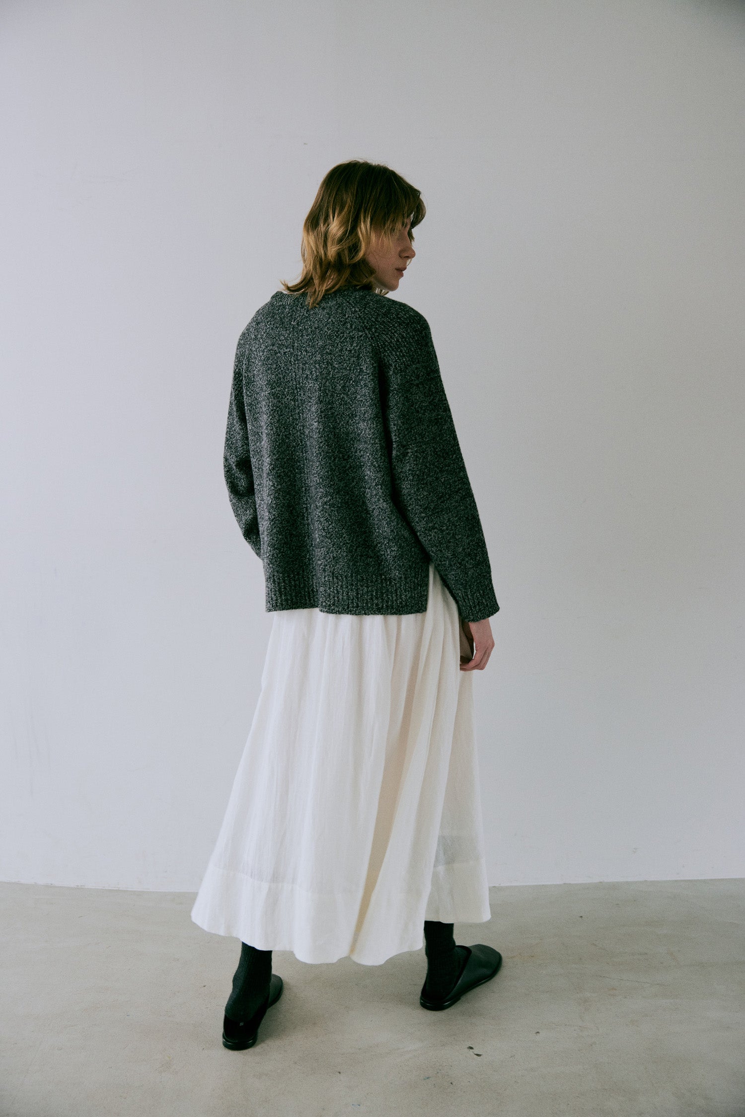 doux bleu リネンギャザースカート DB-2546-012