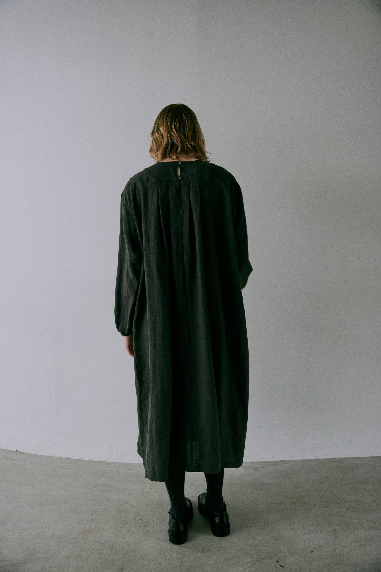 doux bleu リネンヨーク ワンピース DB-2544-013