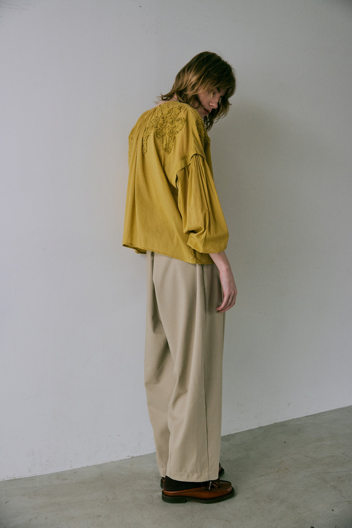 doux bleu タックボリュームパンツ DB-2545-024