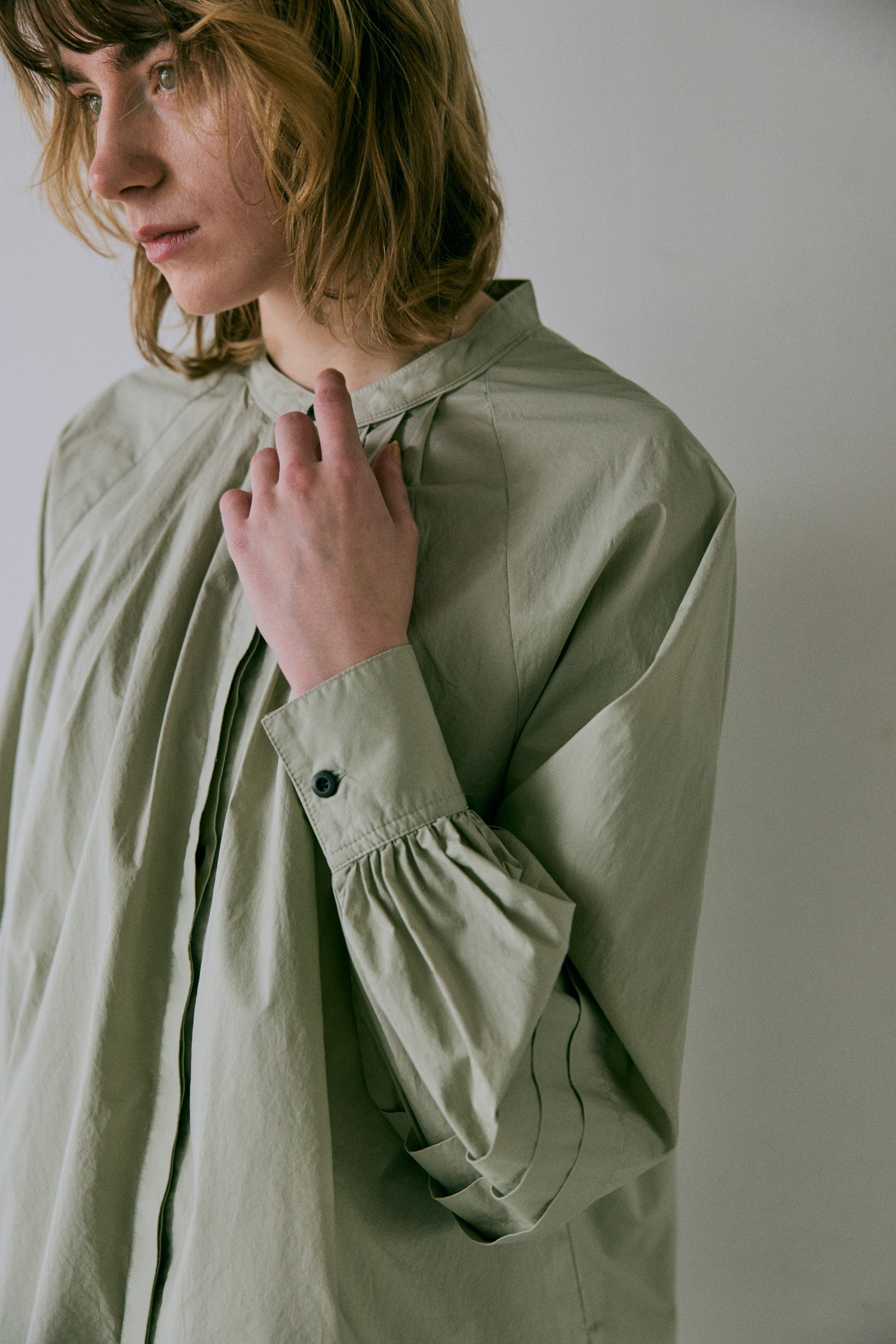 doux bleu コットンタックブラウス DB-2543-038