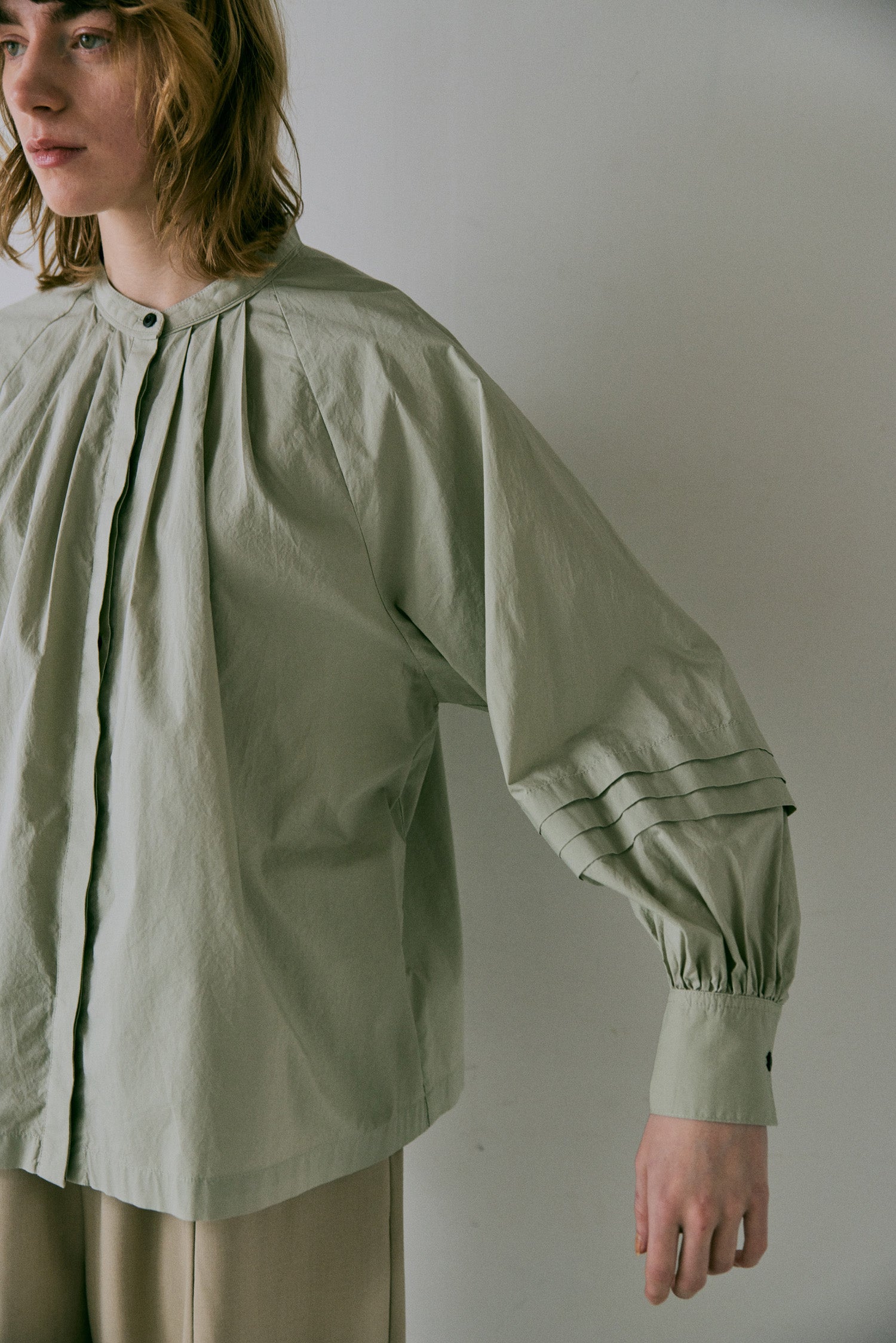 doux bleu コットンタックブラウス DB-2543-038