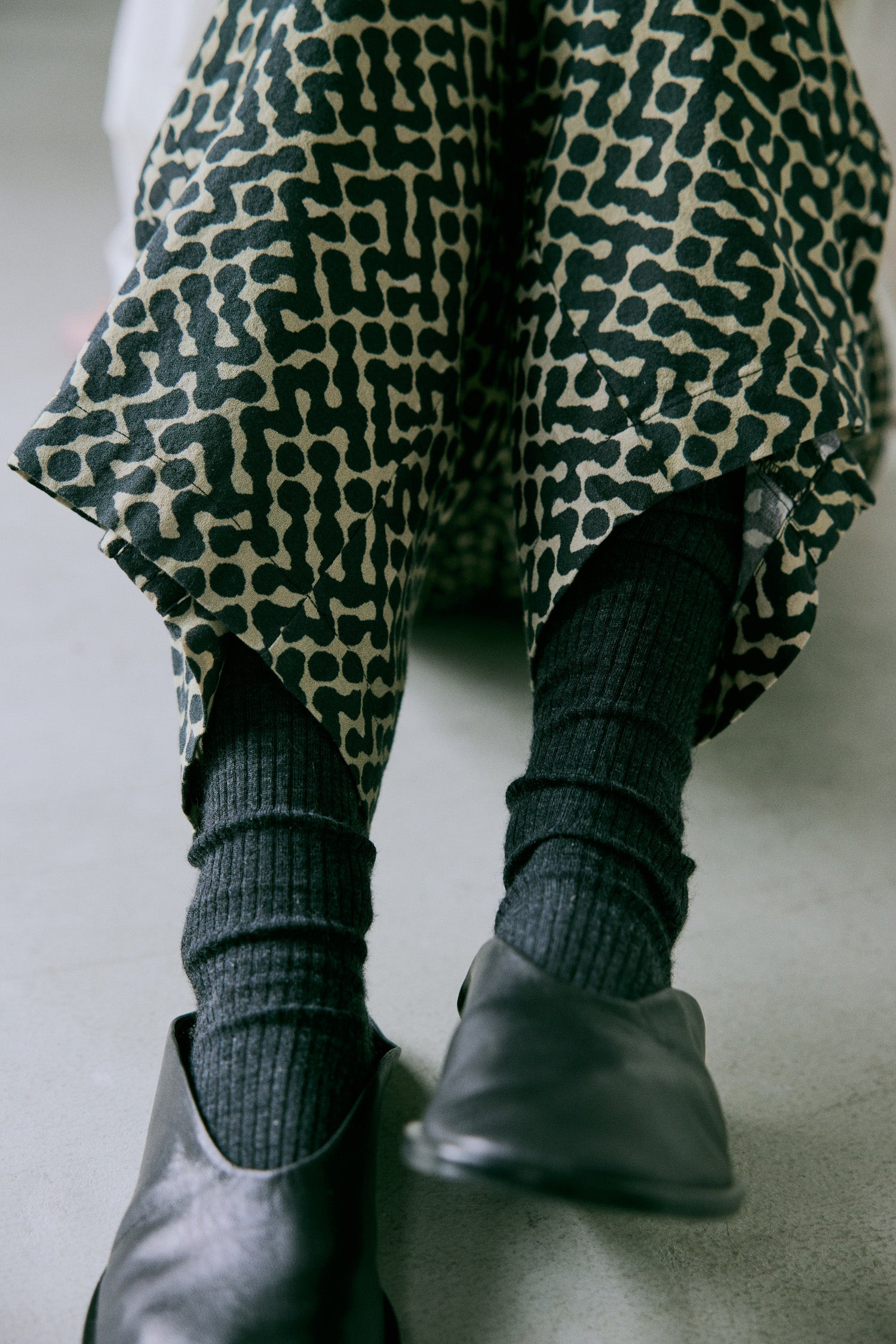 doux bleu インドプリント イージーパンツ DB-2545-007