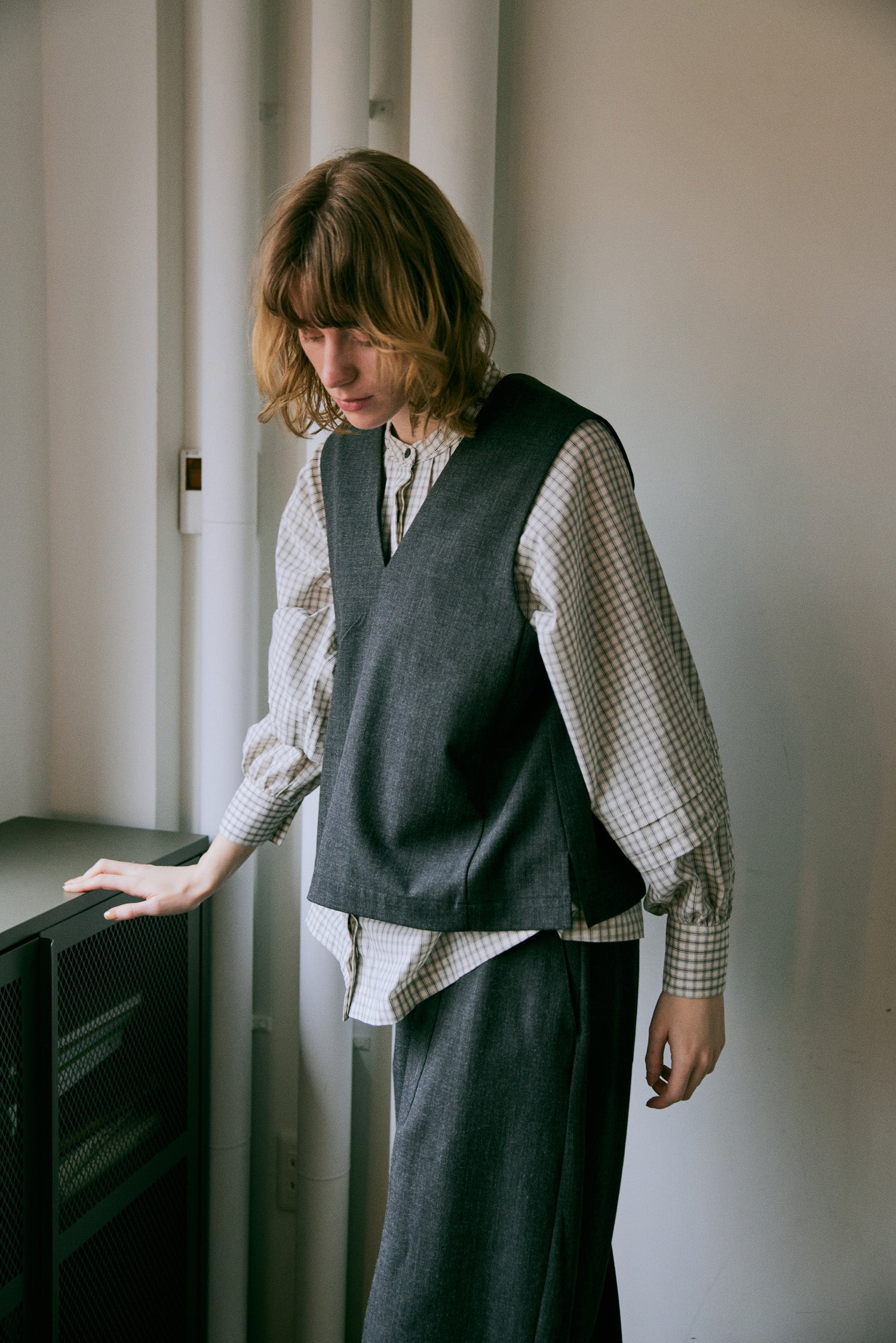 doux bleu 2WAY Vネックベスト DB-2548-023