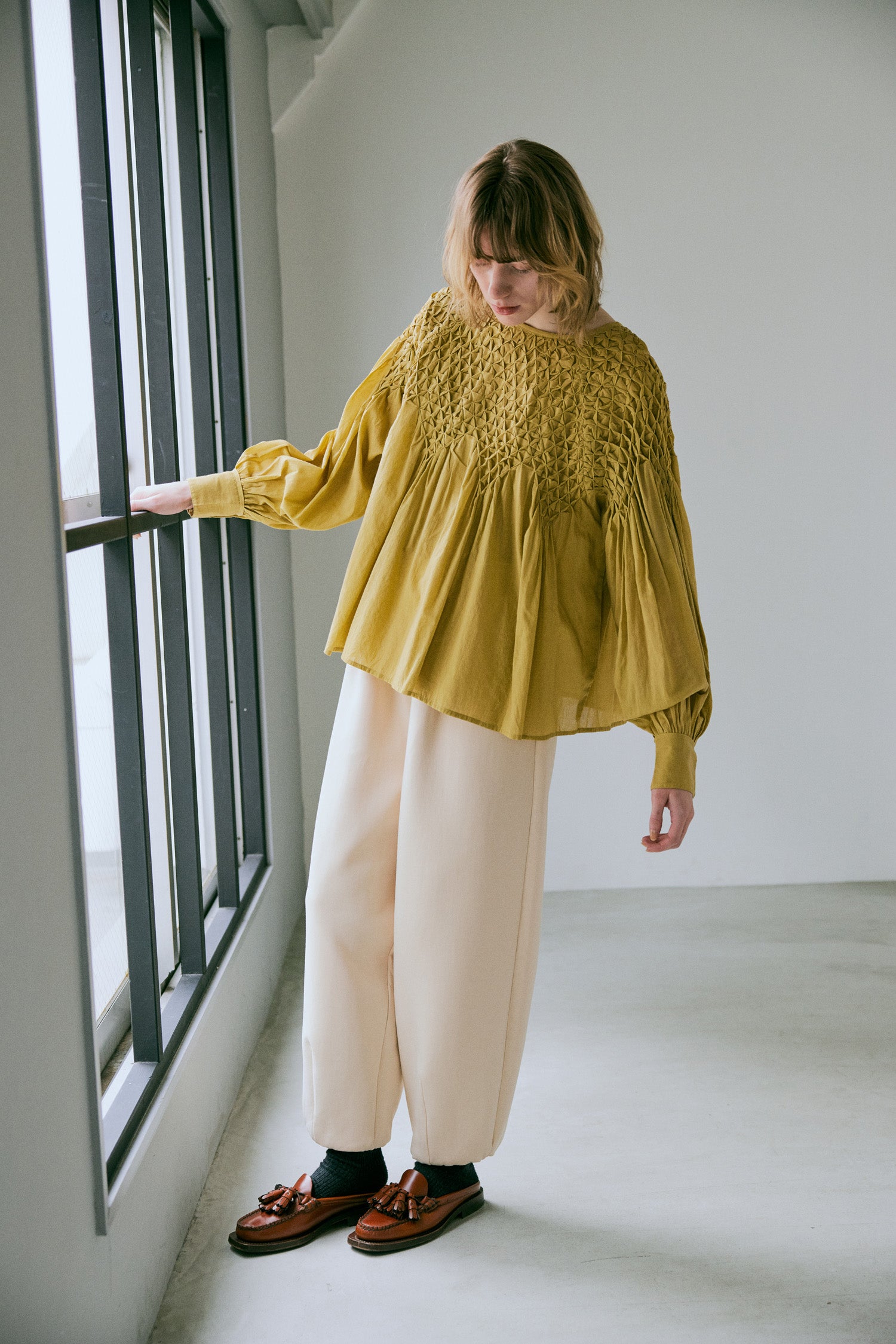 doux bleu タック ジョガーパンツ DB-2545-029