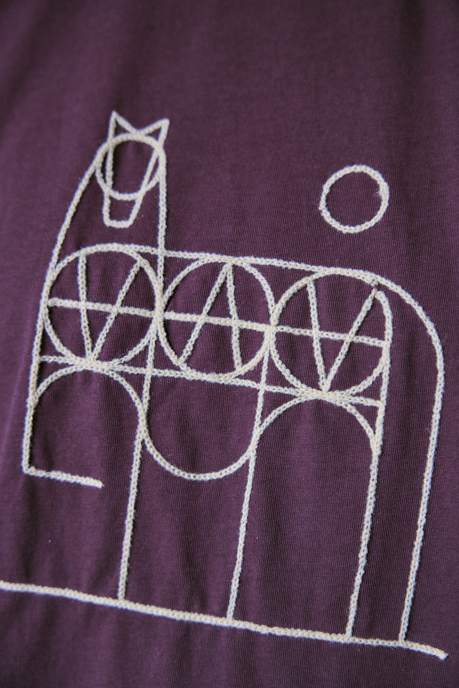 doux bleu horse刺繍Tシャツ DB-2641-001