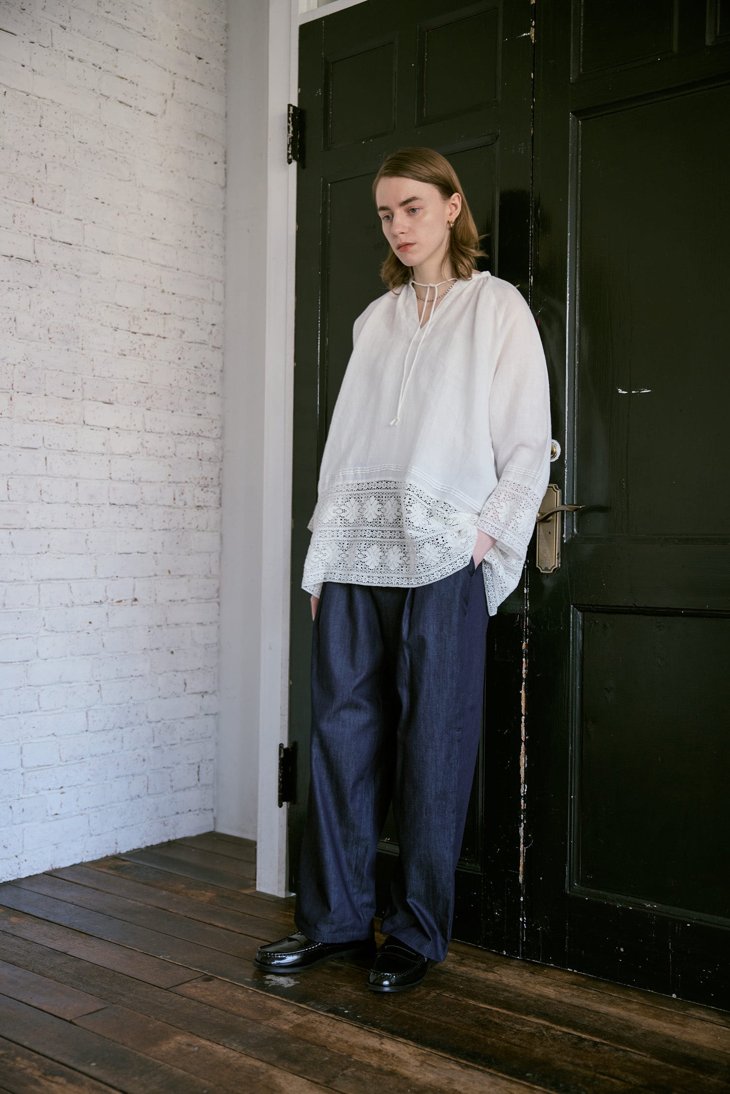 doux bleu ライトデニム サロペット DB-2645-005