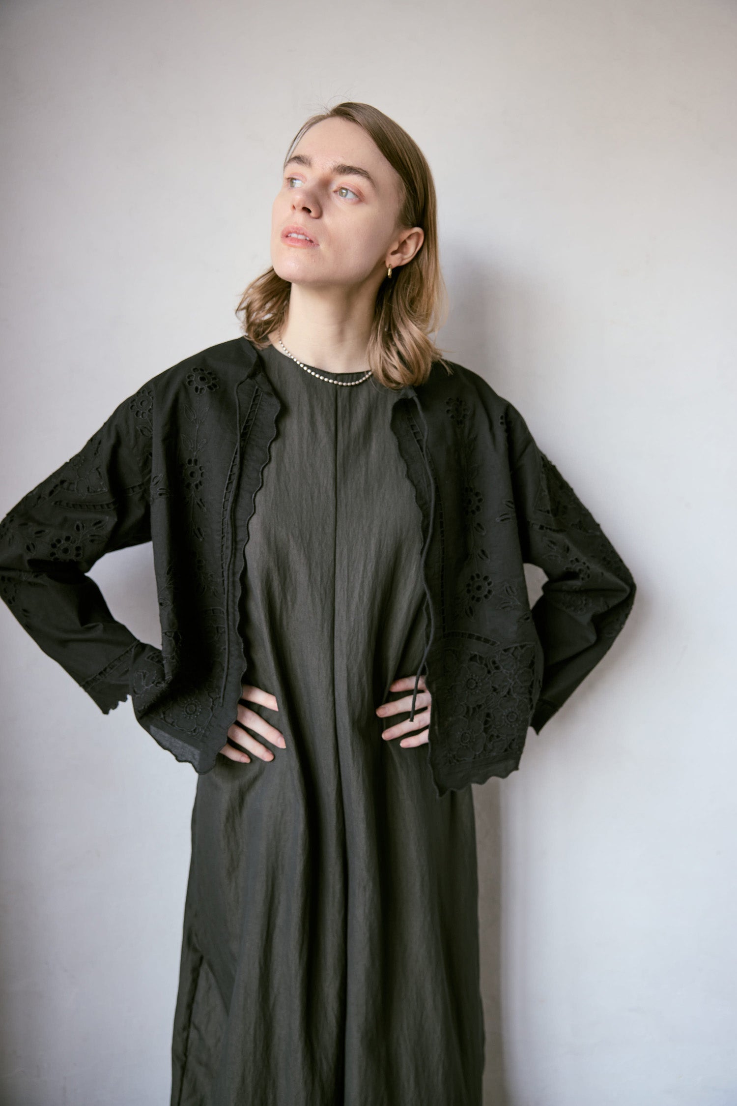 doux bleu カットワーク シャツジャケット DB-2647-023