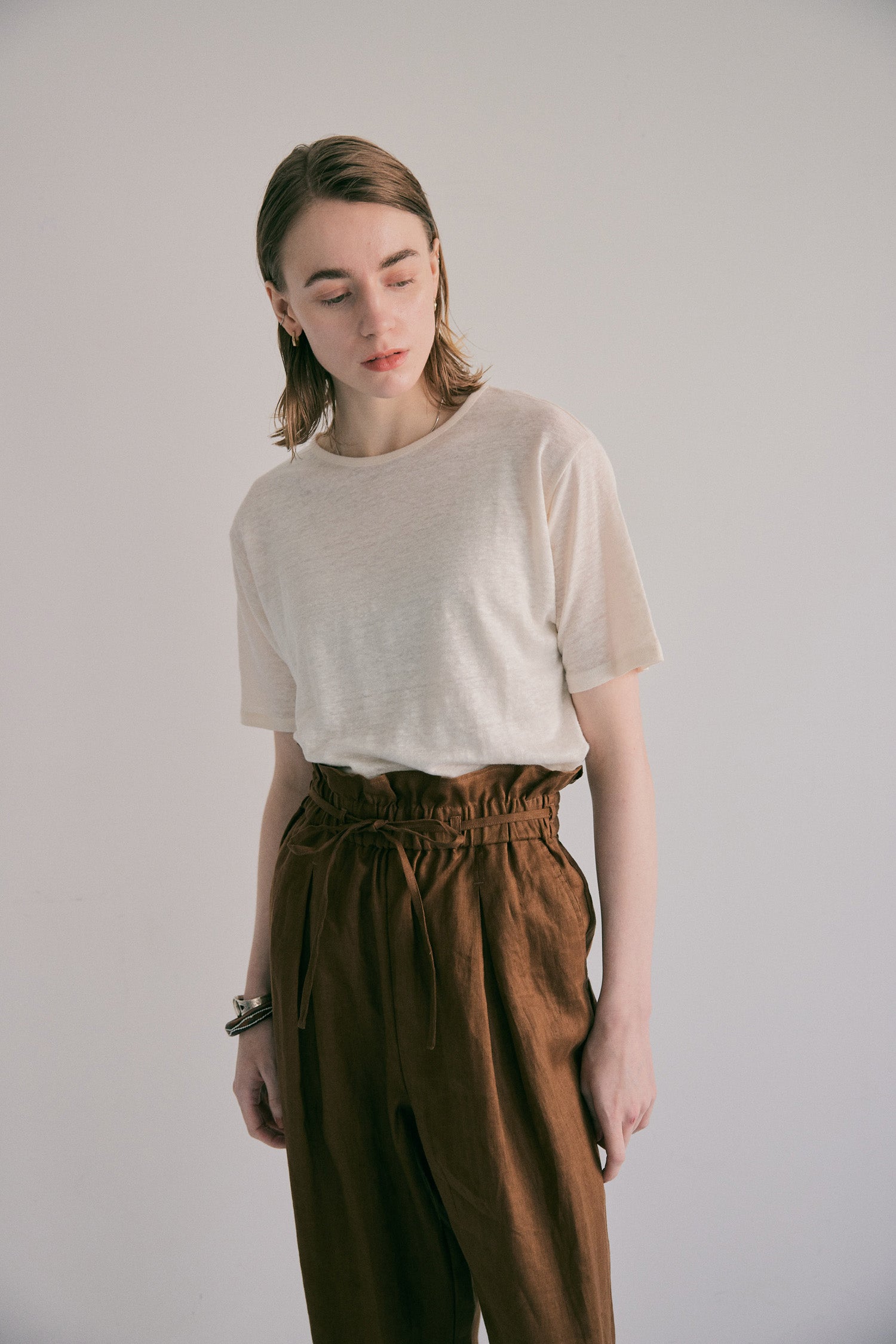 doux bleu リネン Tシャツ DB-2621-070