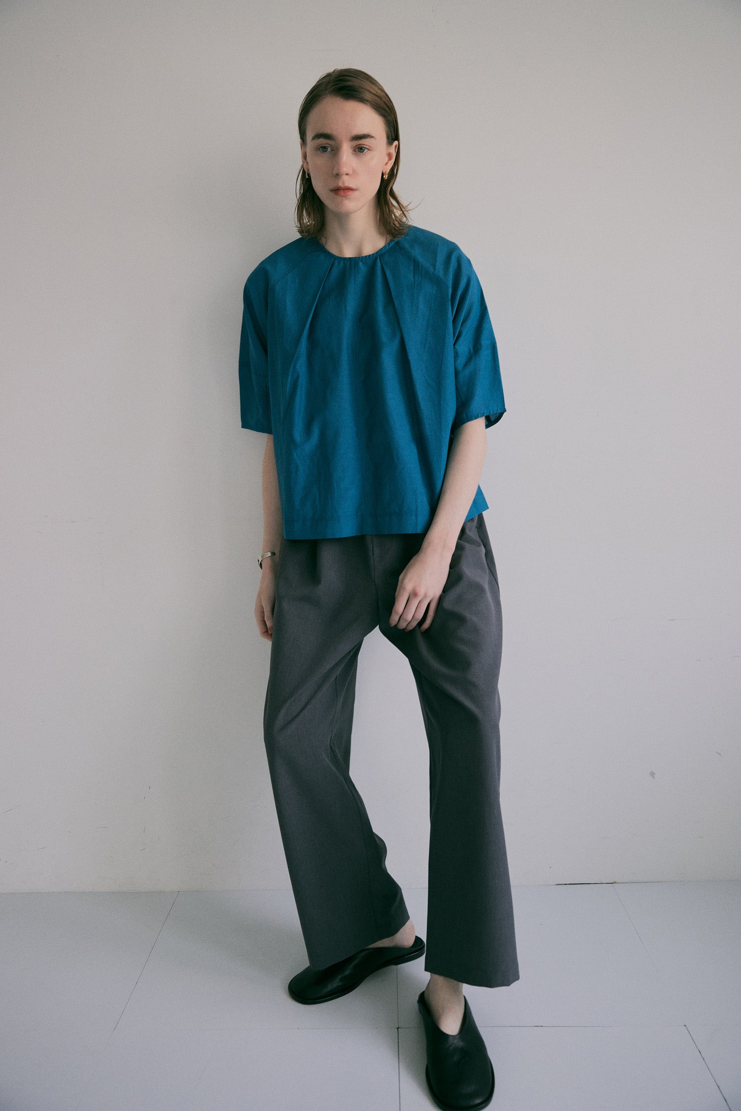 doux bleu コットンシルクブラウス DB-2623-072
