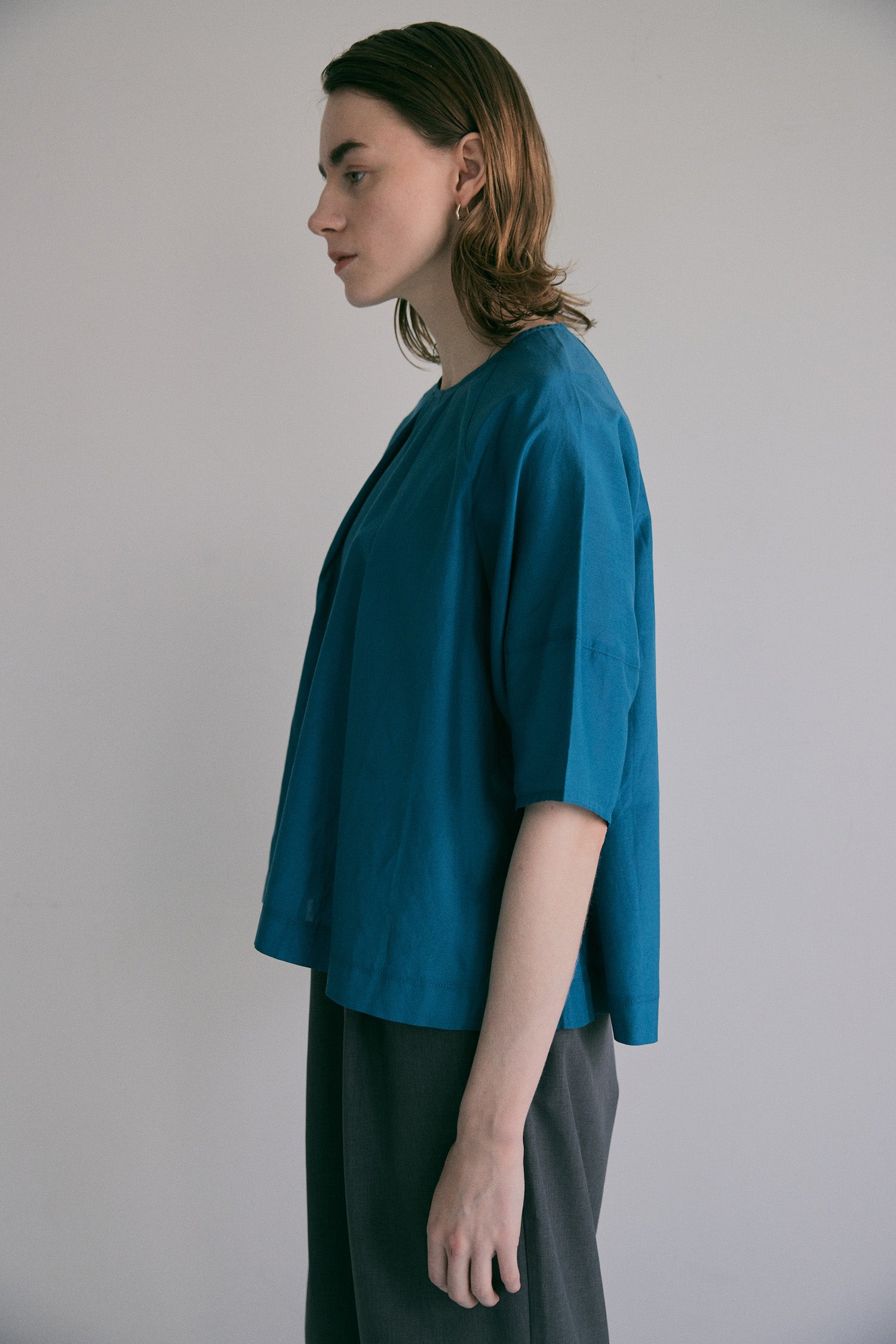 doux bleu コットンシルクブラウス DB-2623-072