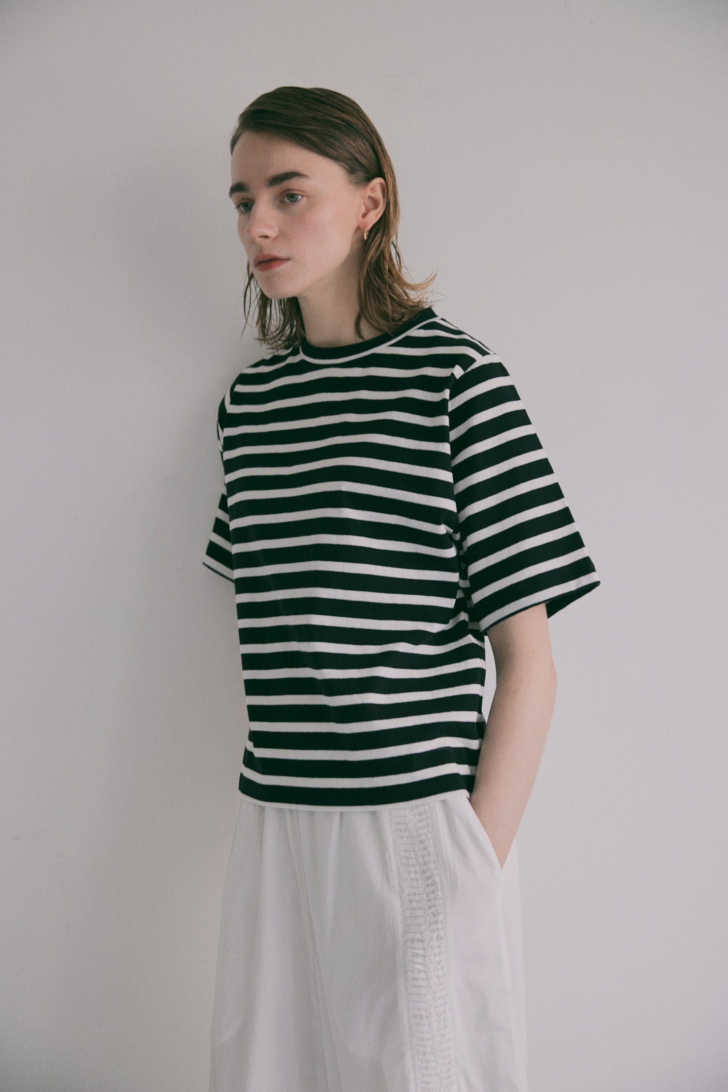 doux bleu アメリカンドライ ボーダーTシャツ DB-2621-084