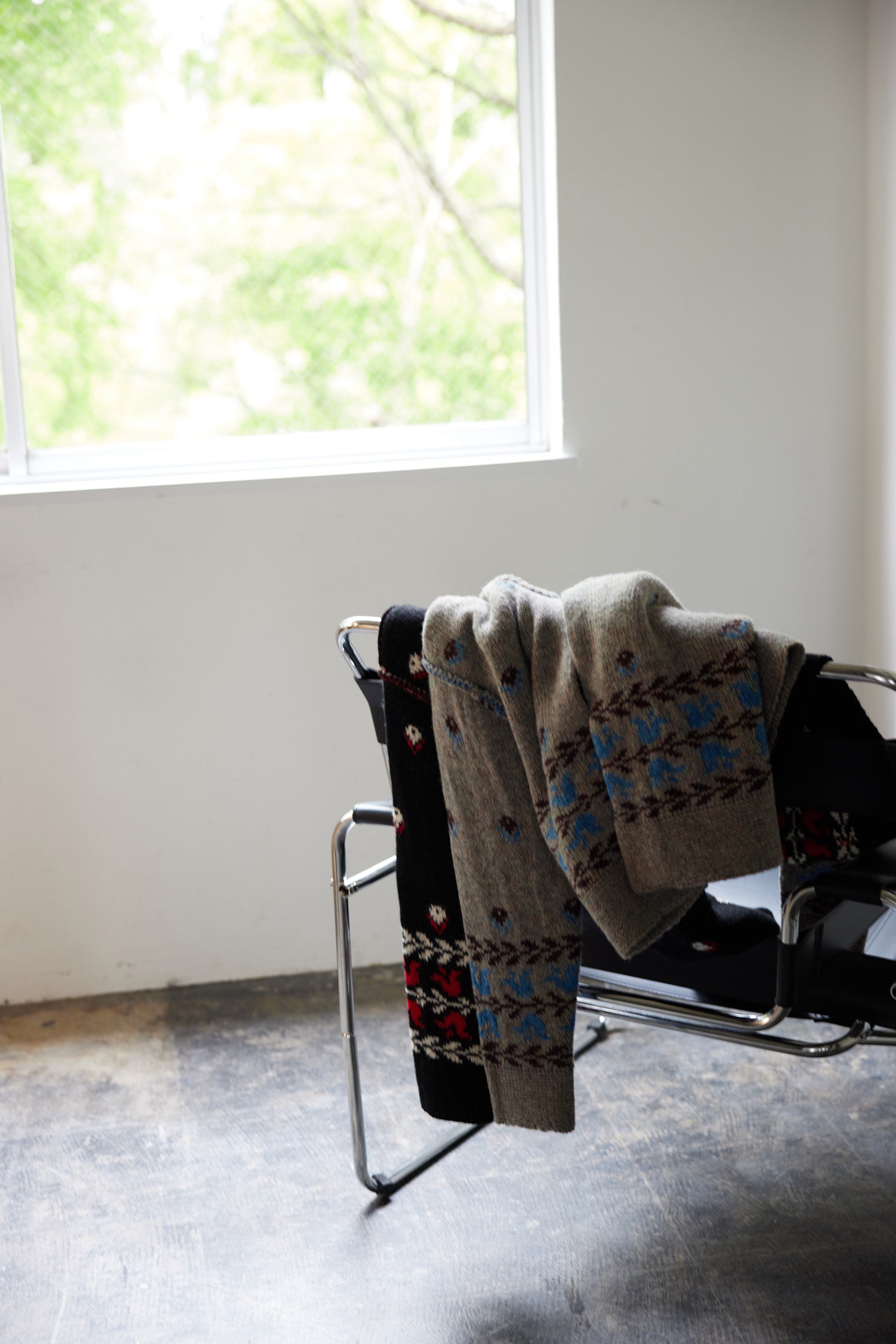 doux bleu フラワージャガードニットジャケット DB-2552-060