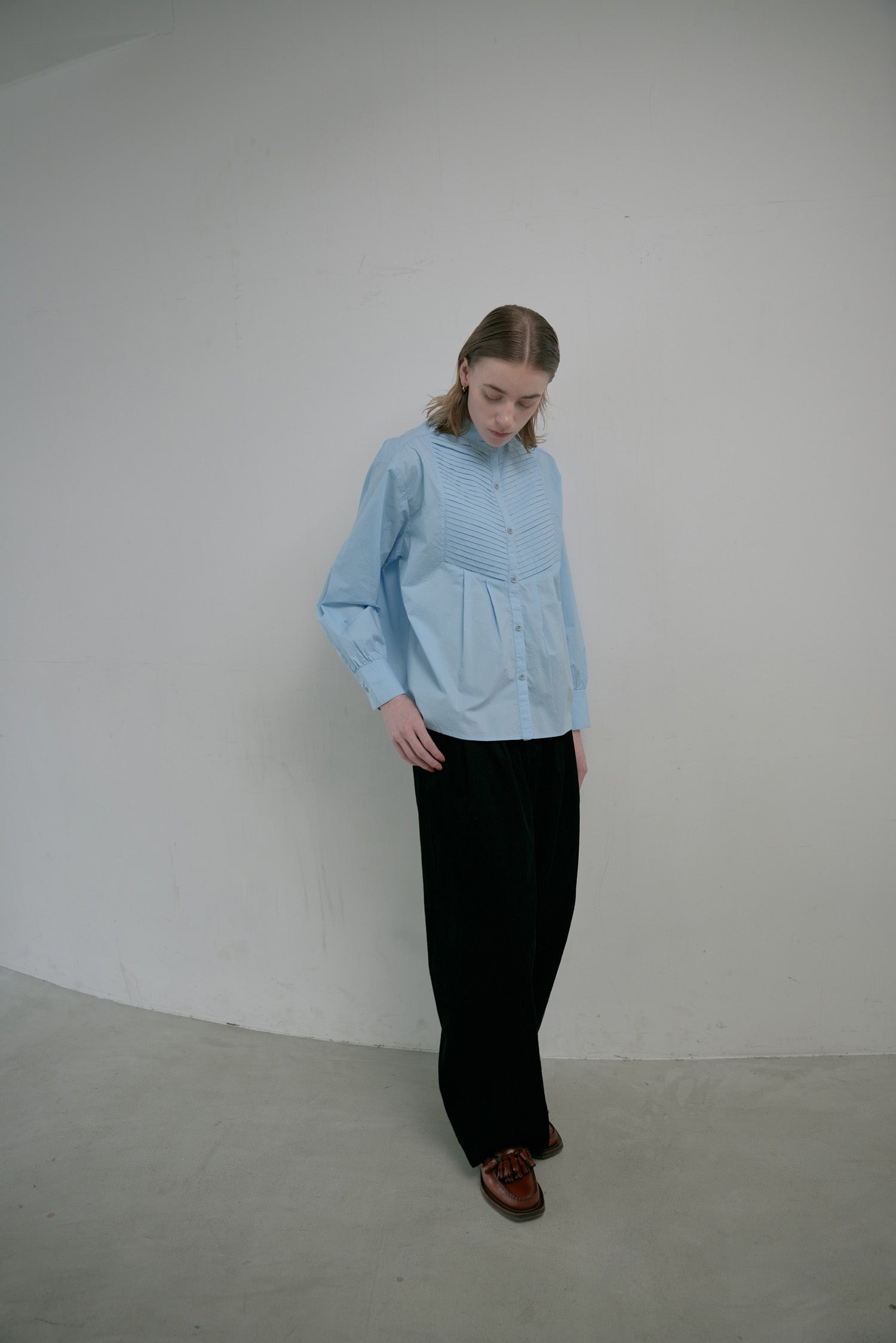 doux bleu コーデュロイ タックパンツ DB-2555-048