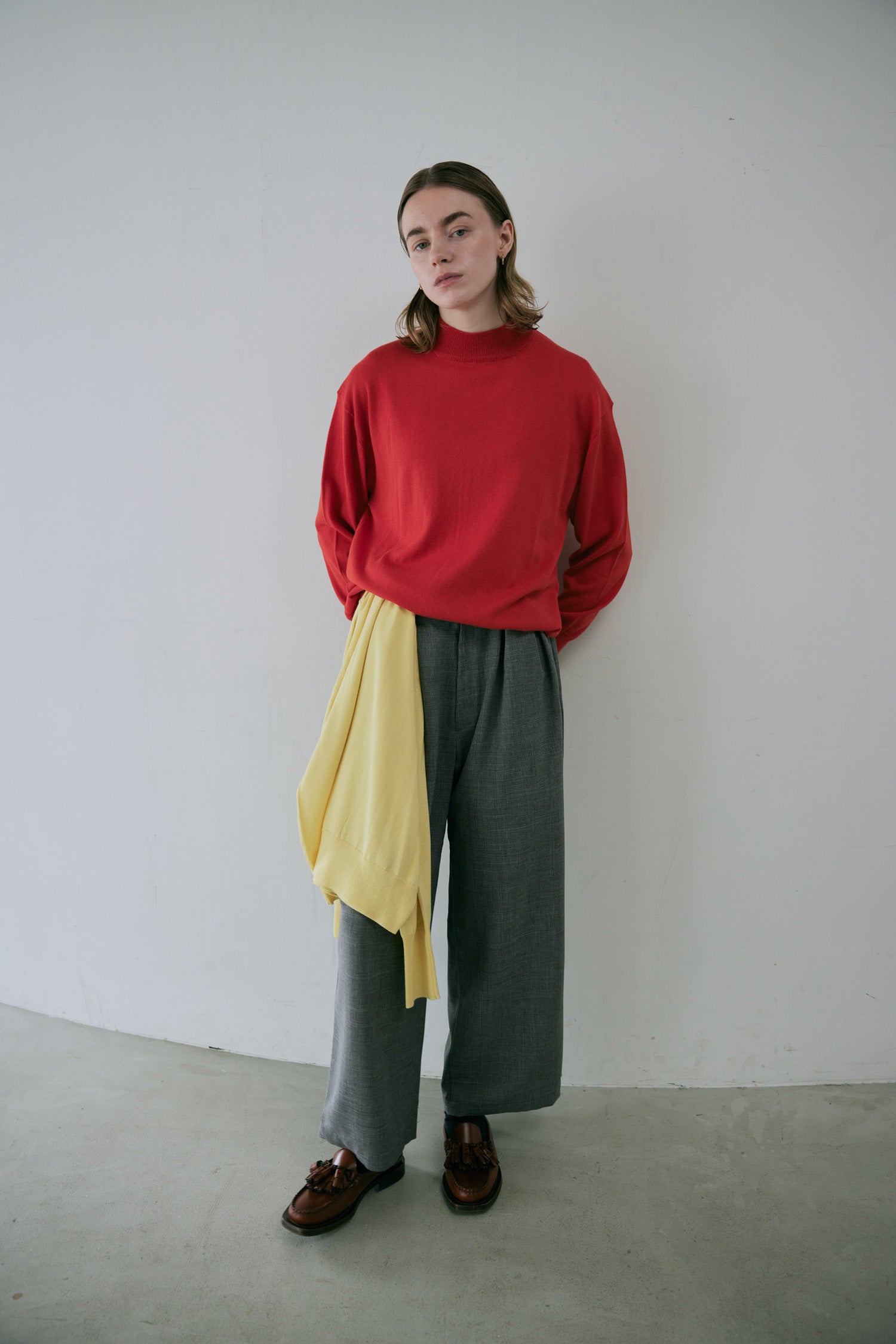 doux bleu コットンシルクカシミアプルオーバー DB-2552-045