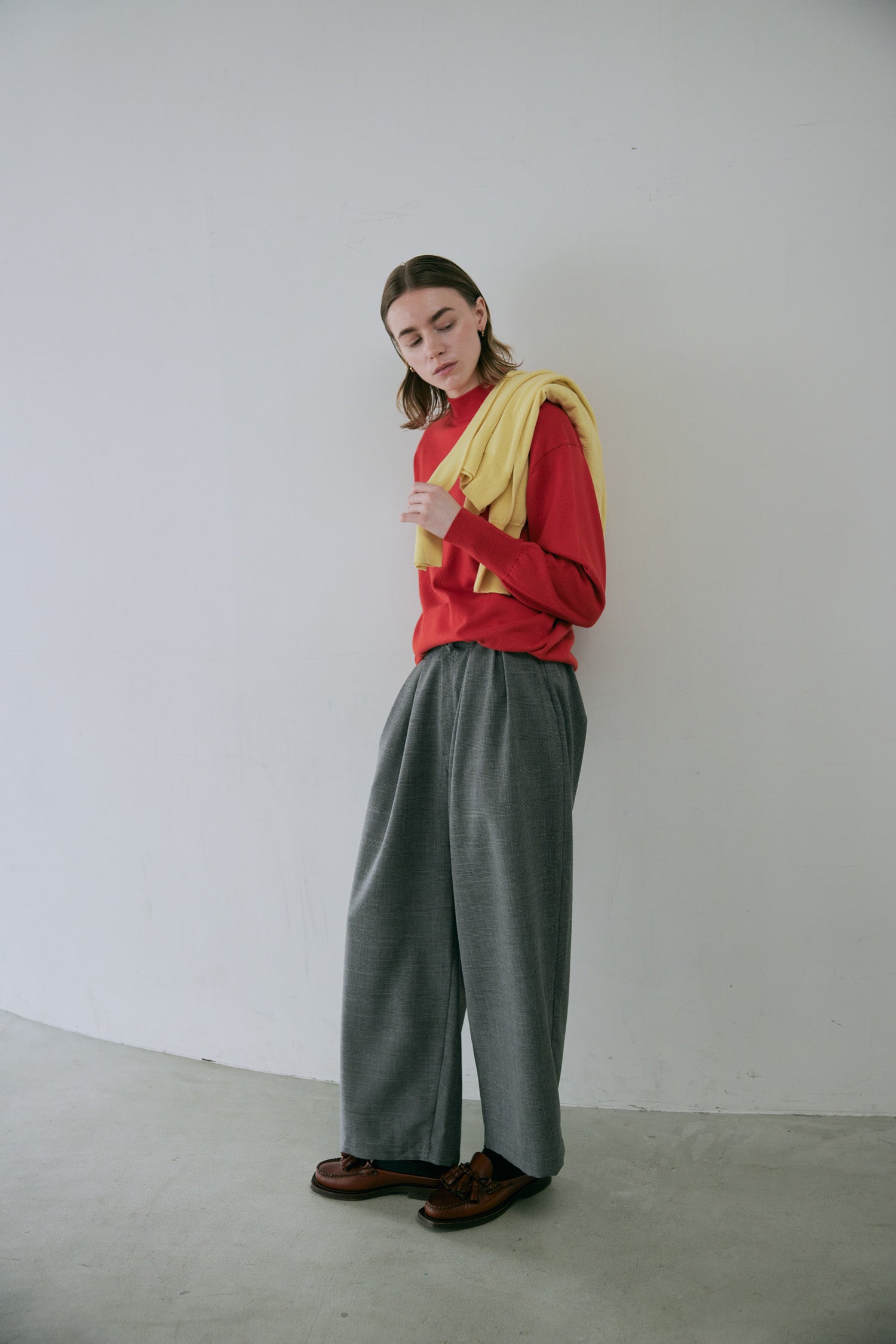 doux bleu コットンシルクカシミアプルオーバー DB-2552-045