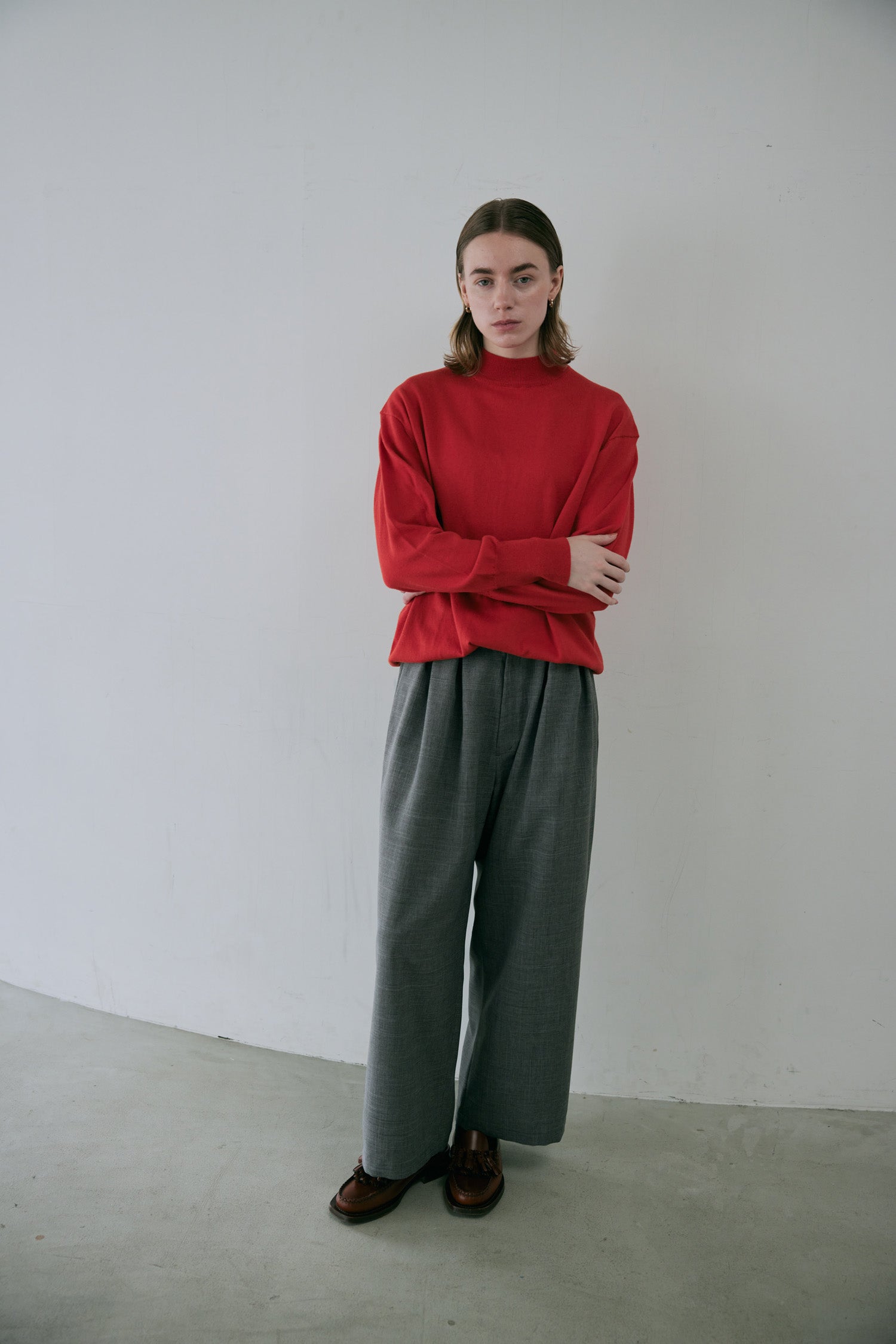 doux bleu コットンシルクカシミアプルオーバー DB-2552-045