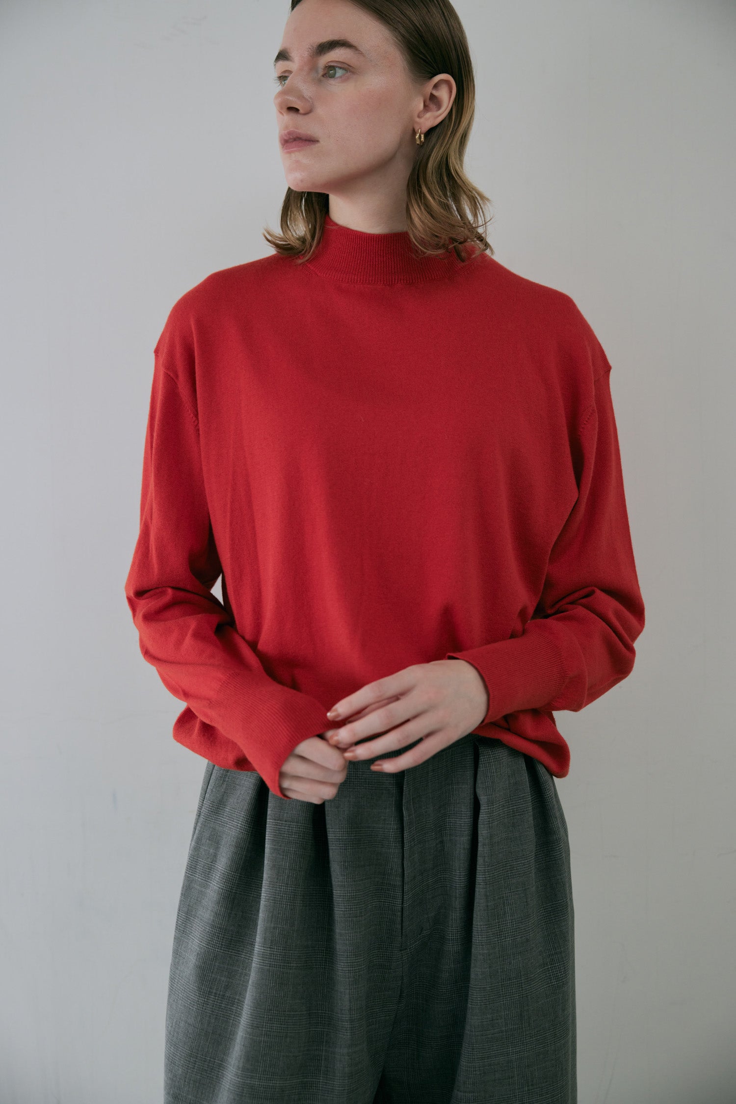 doux bleu コットンシルクカシミアプルオーバー DB-2552-045