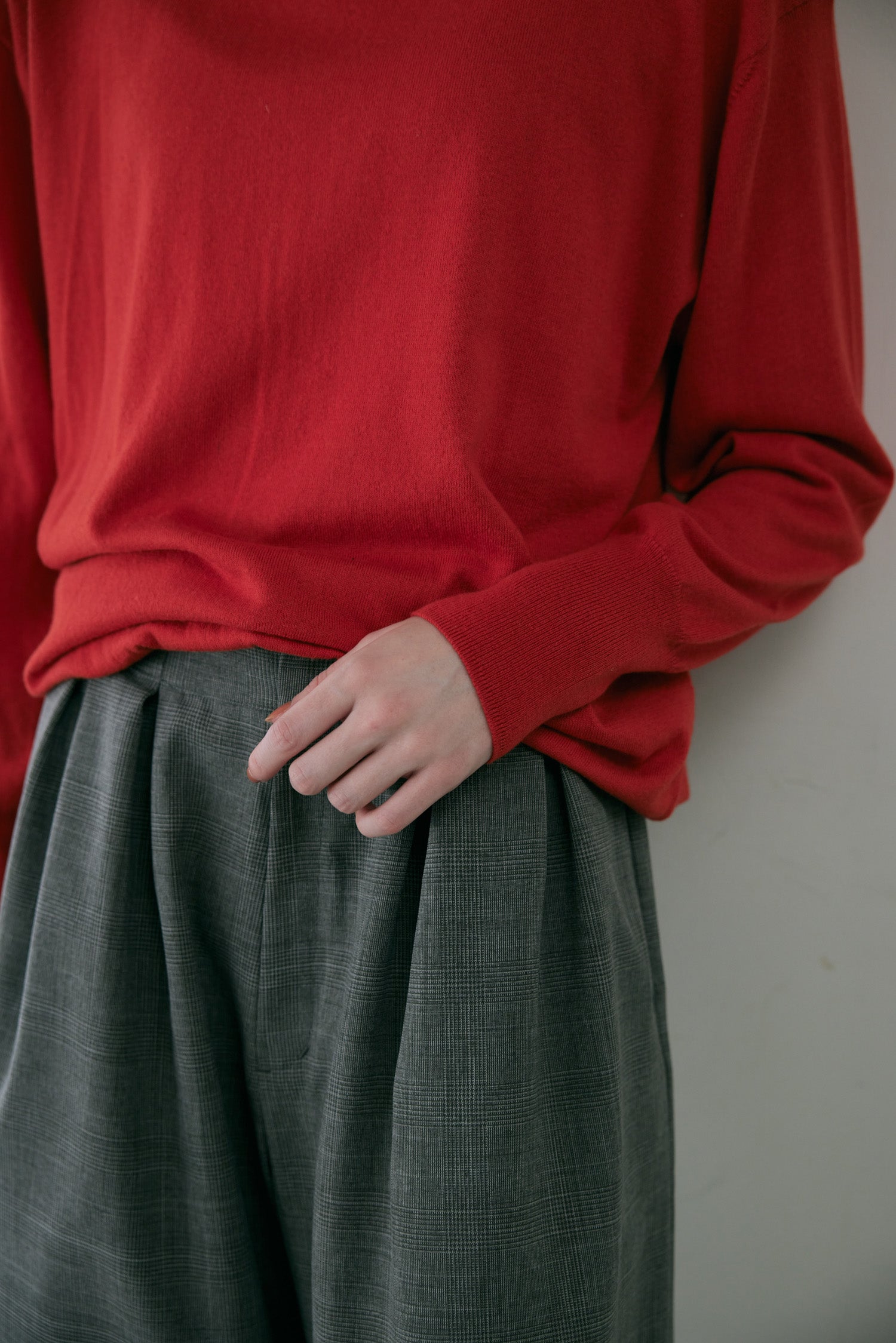 doux bleu コットンシルクカシミアプルオーバー DB-2552-045