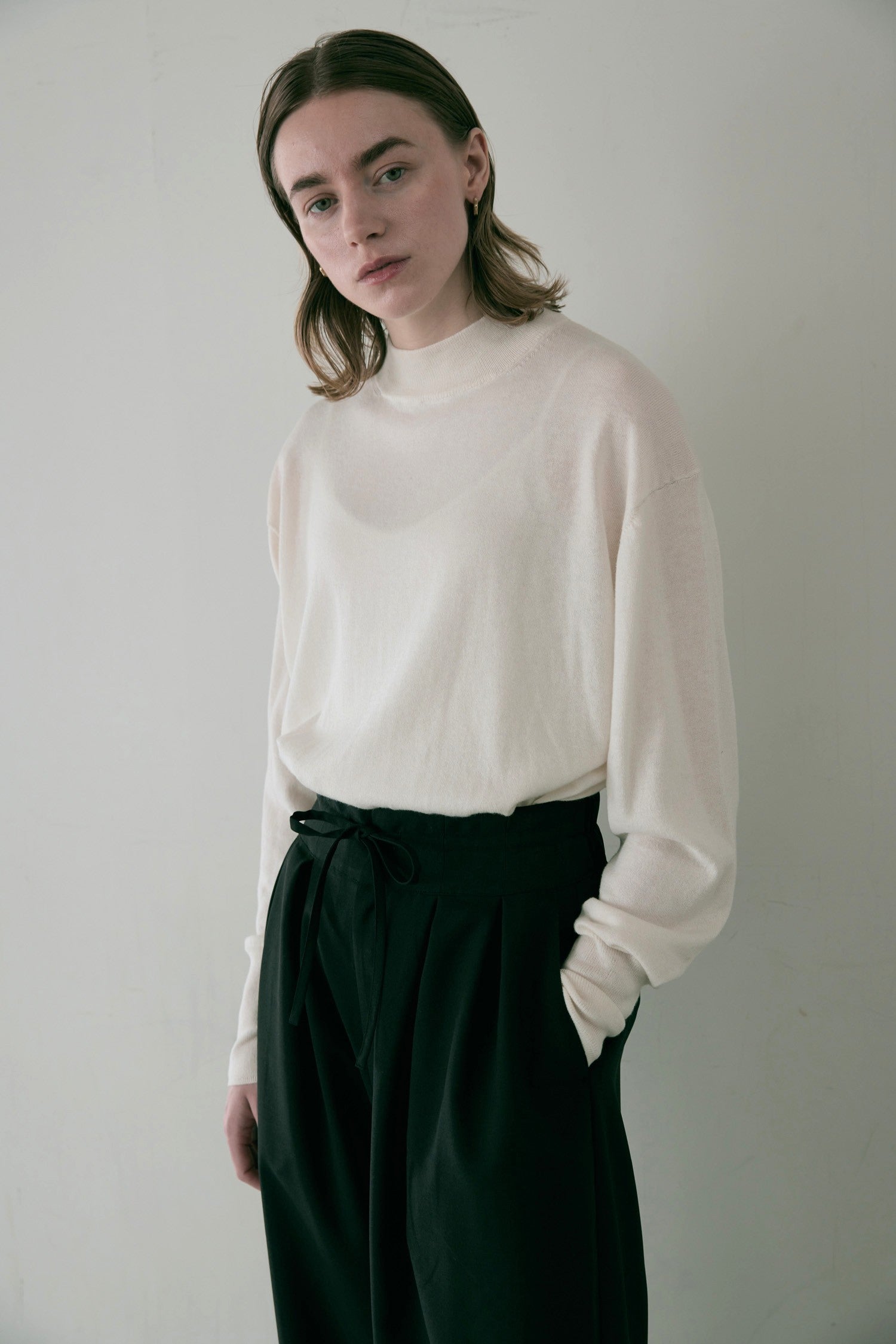 doux bleu コットンシルクカシミアプルオーバー DB-2552-045