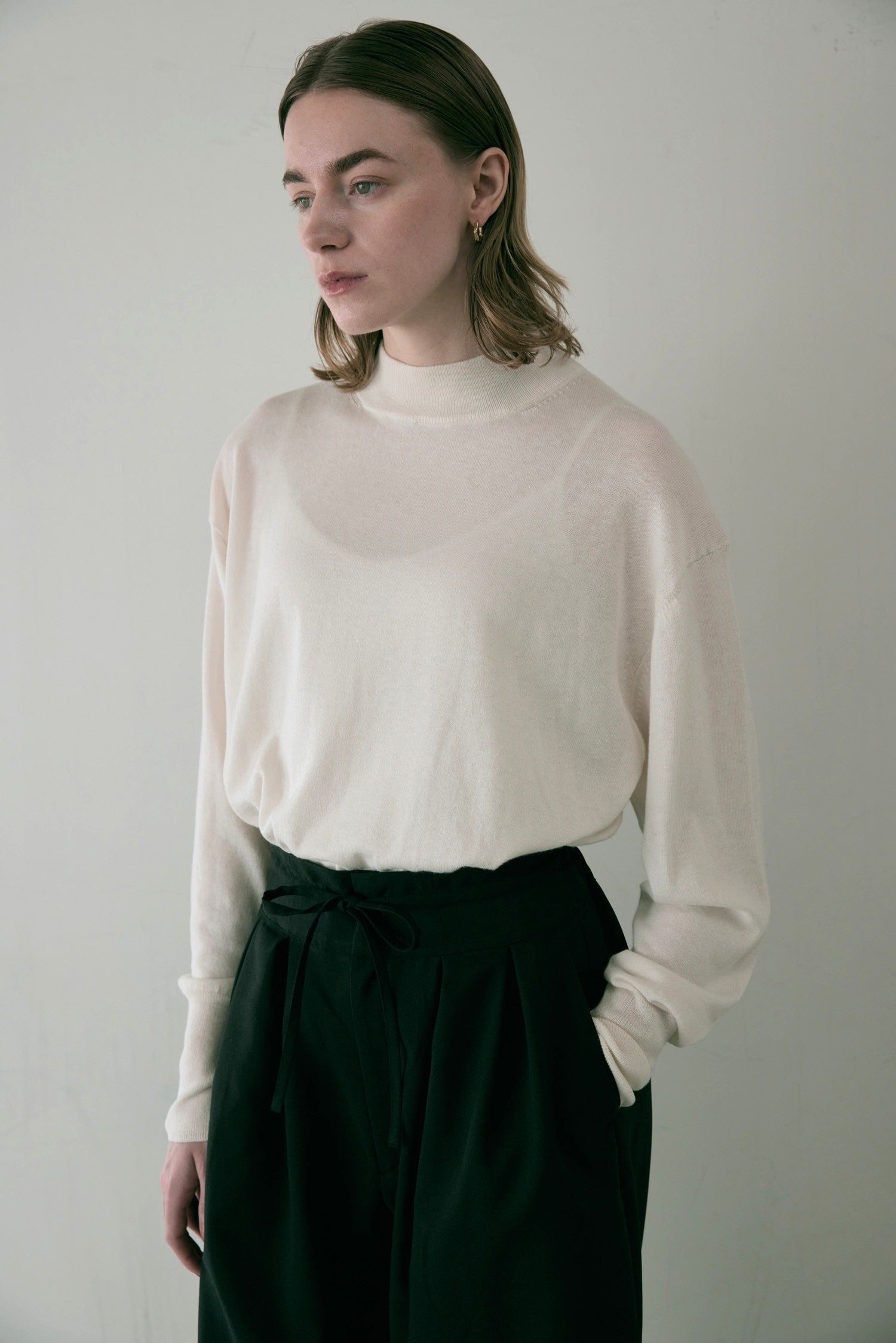 doux bleu コットンシルクカシミアプルオーバー DB-2552-045