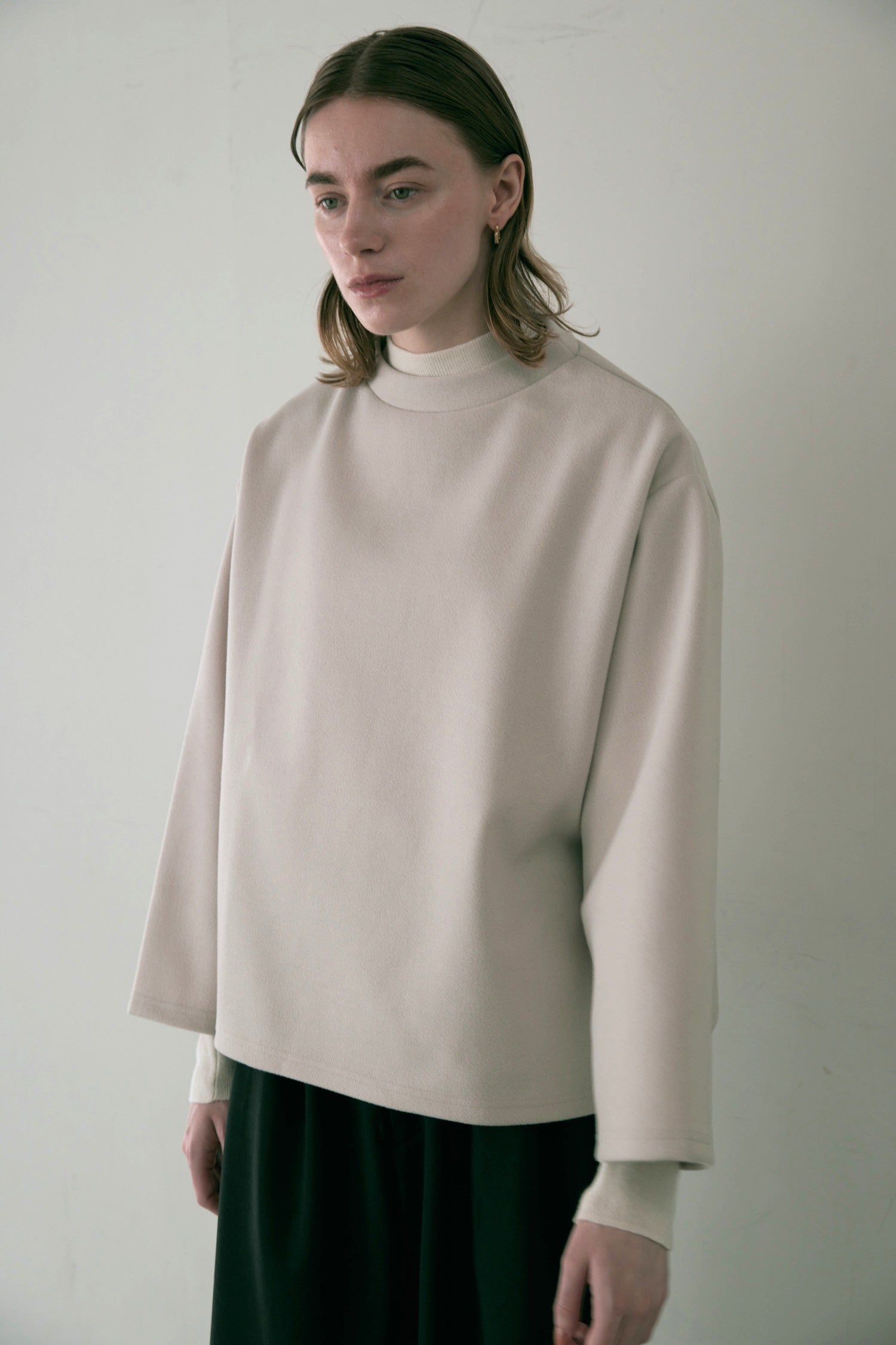 doux bleu コットンシルクカシミアプルオーバー DB-2552-045