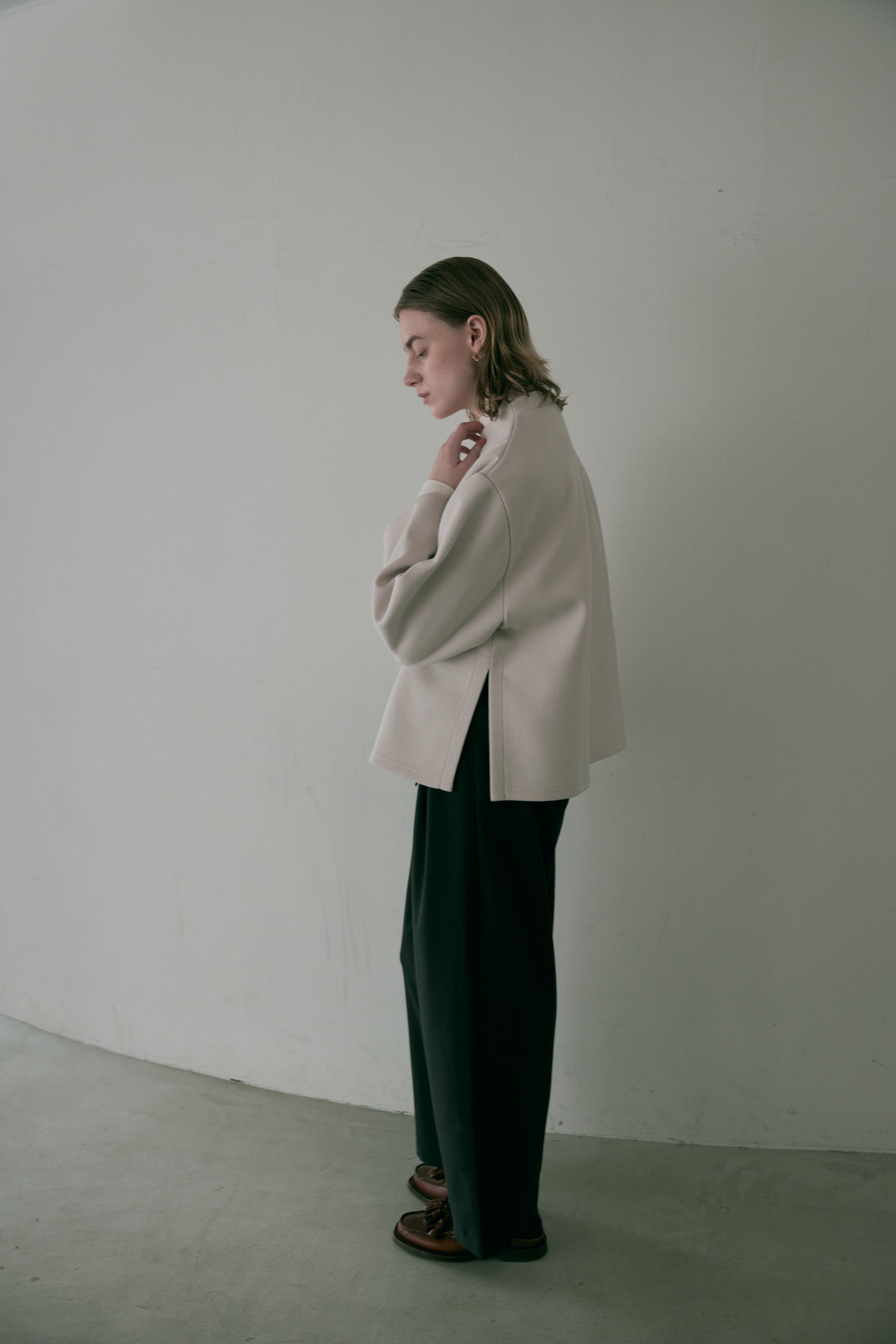 doux bleu Wジャージープルオーバー DB-2551-057