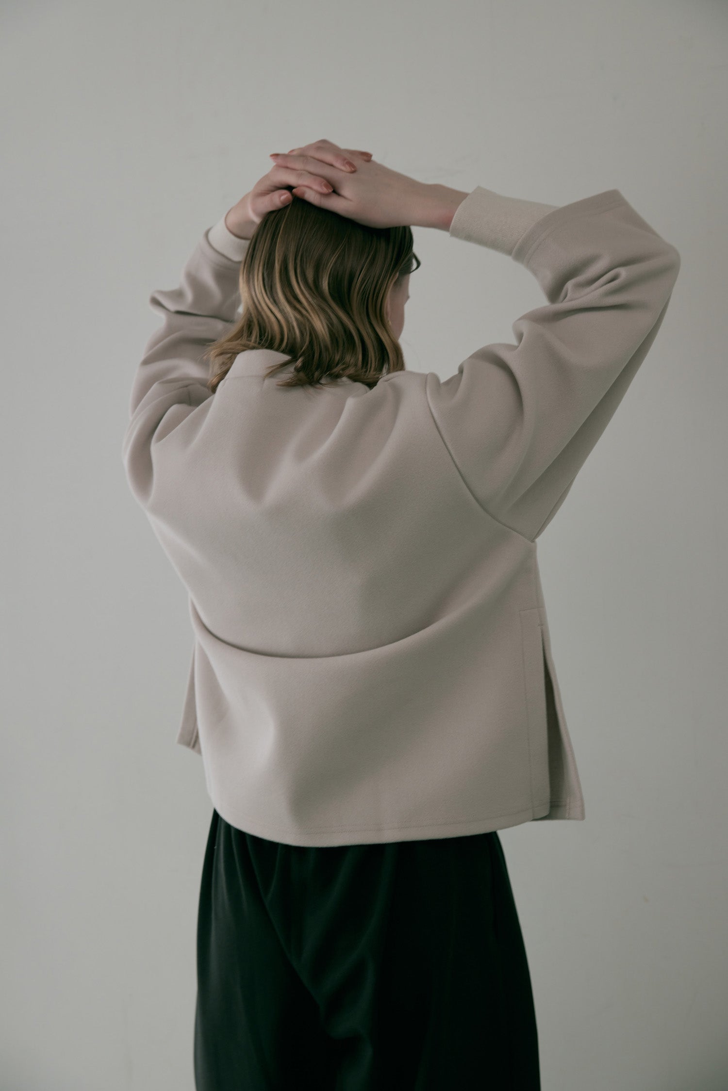 doux bleu Wジャージープルオーバー DB-2551-057