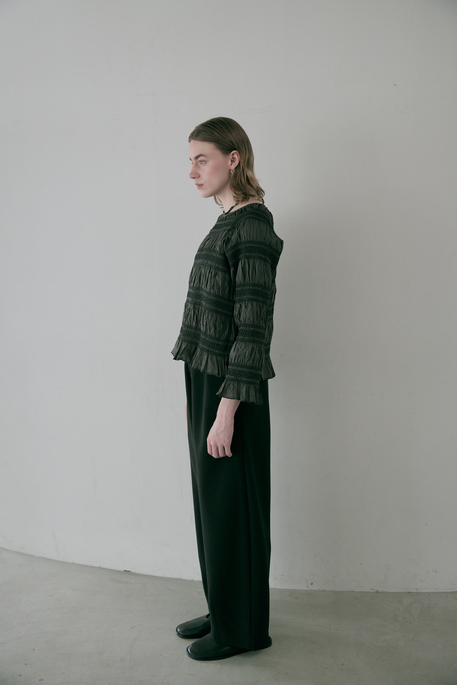 doux bleu スモッキング ボーダー ブラウス DB-2553-054