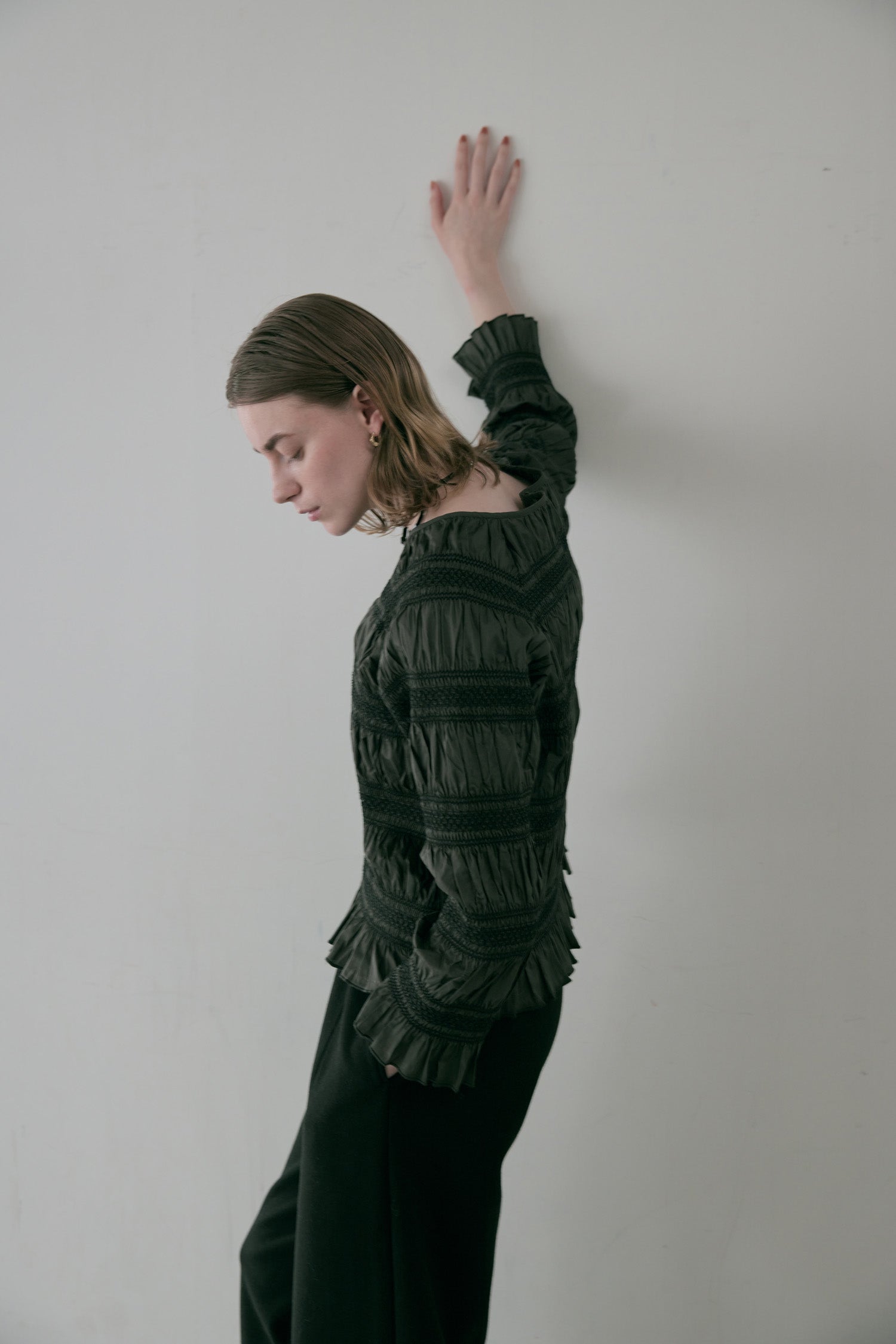 doux bleu スモッキング ボーダー ブラウス DB-2553-054