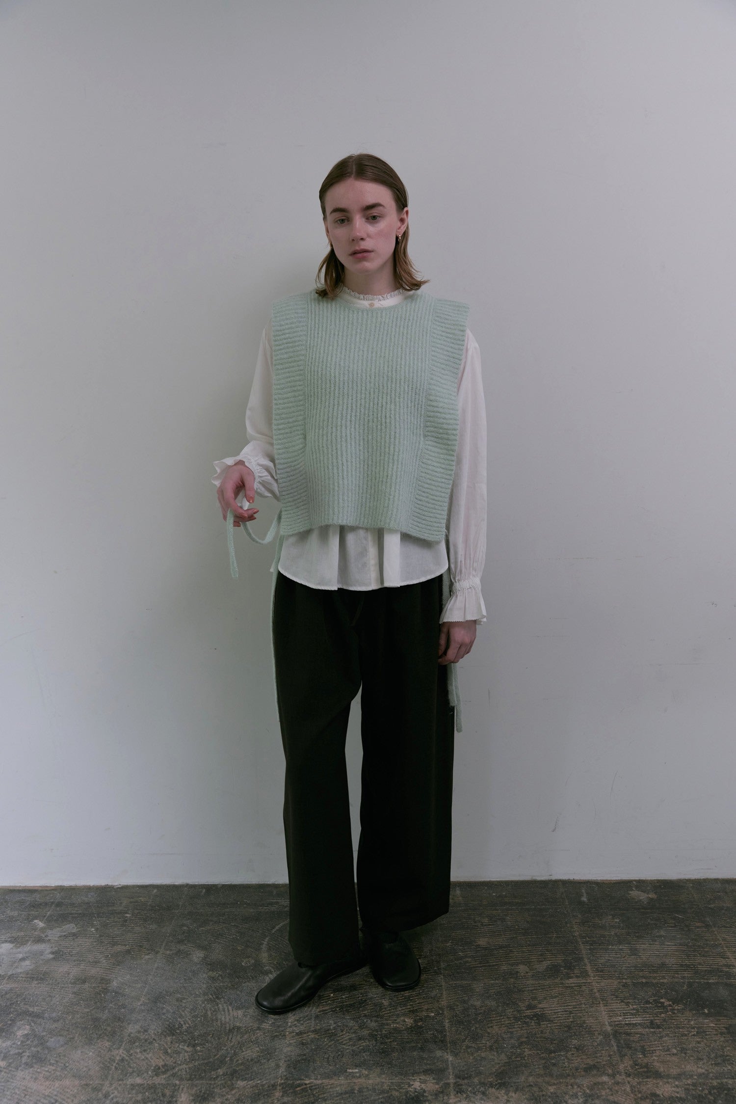 doux bleu アルパカニットベスト DB-2558-056