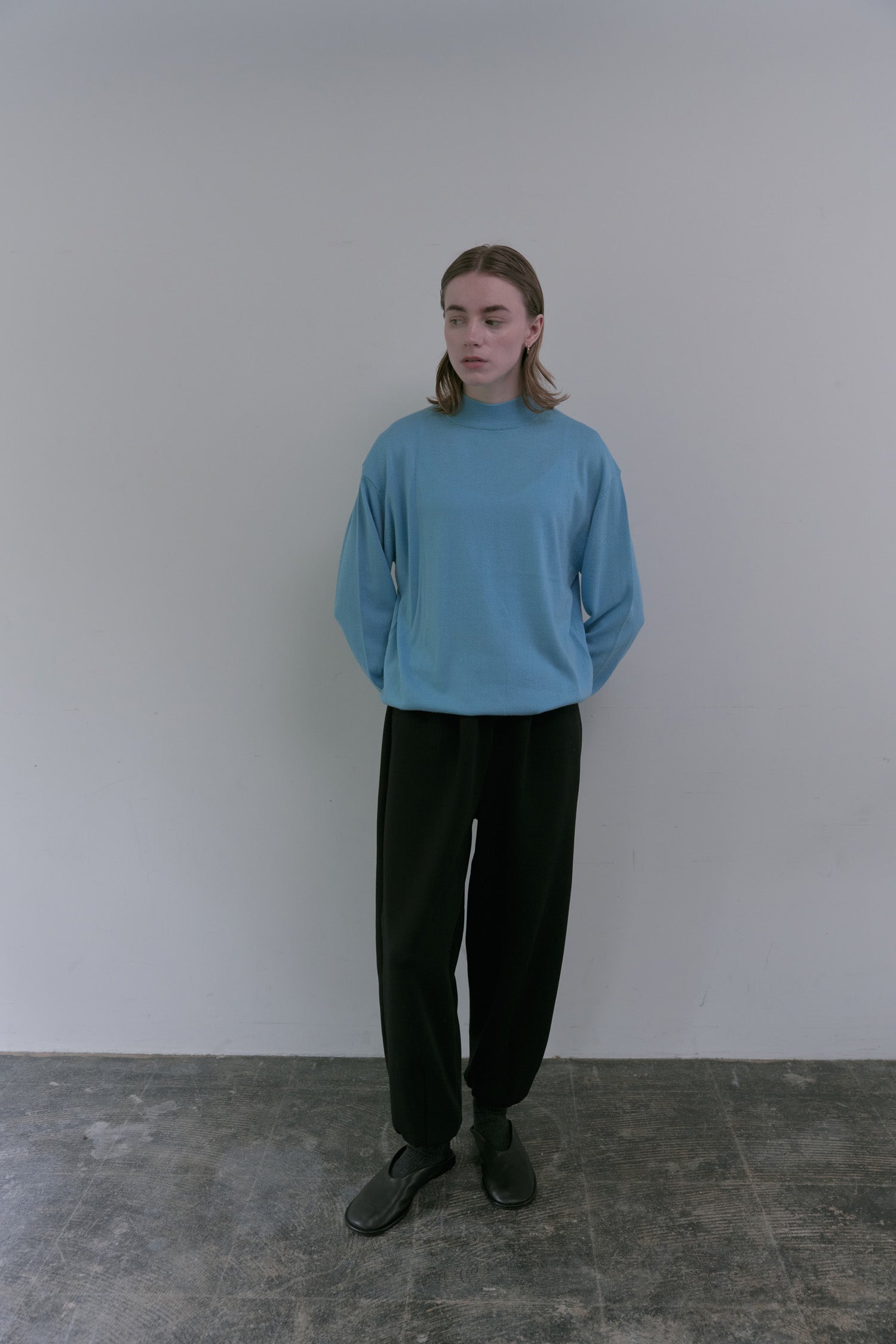 doux bleu コットンシルクカシミアプルオーバー DB-2552-045