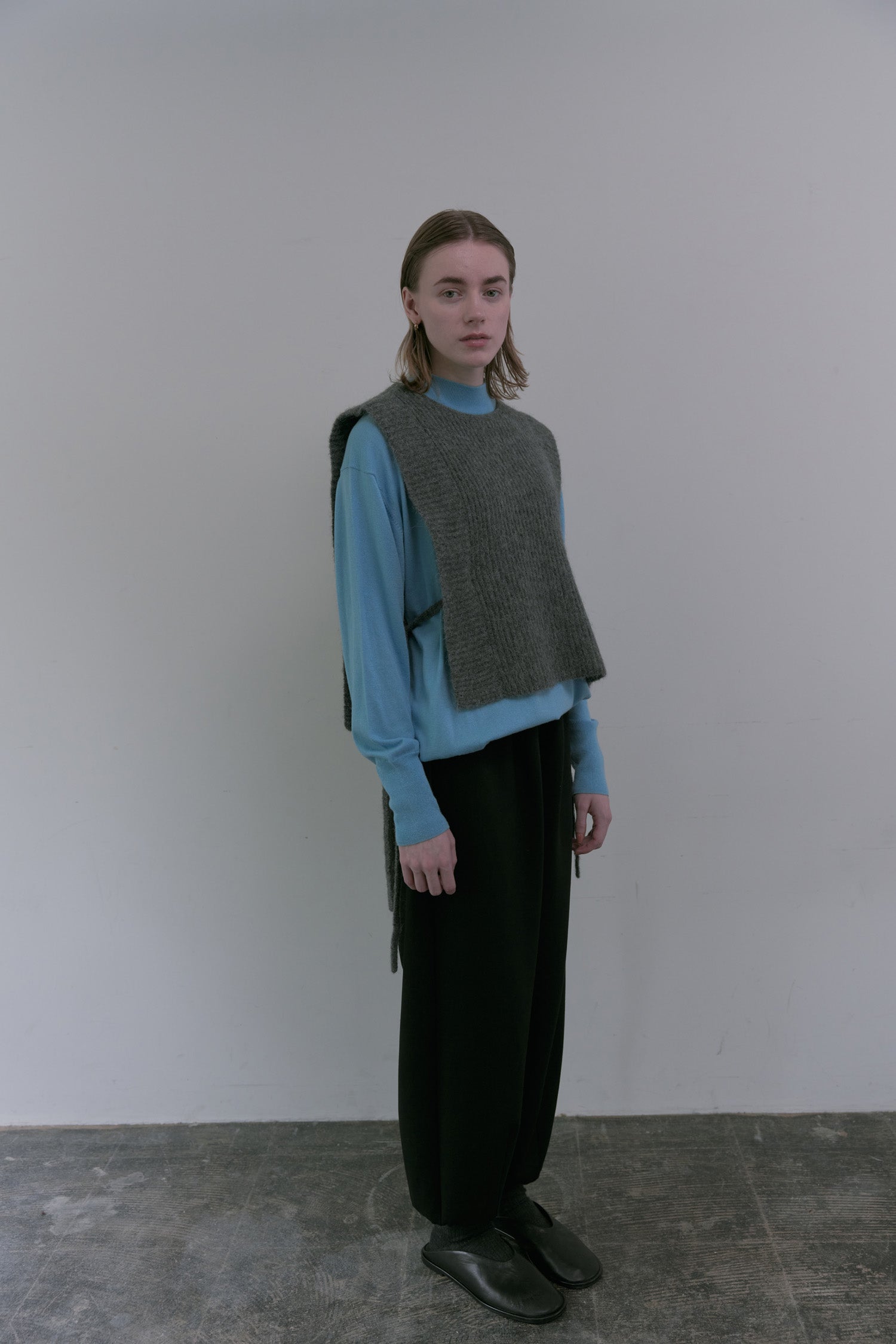 doux bleu コットンシルクカシミアプルオーバー DB-2552-045