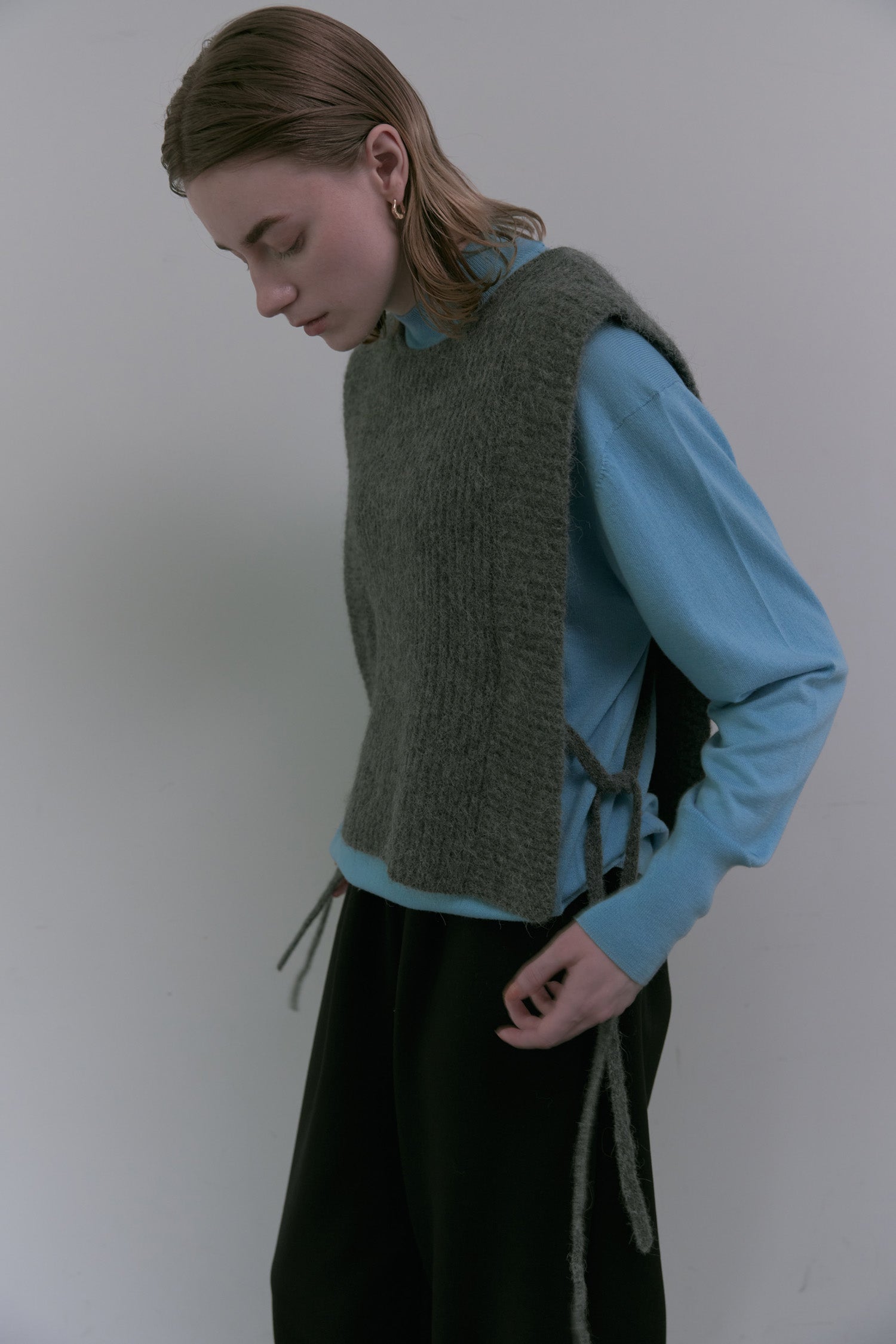 doux bleu アルパカニットベスト DB-2558-056