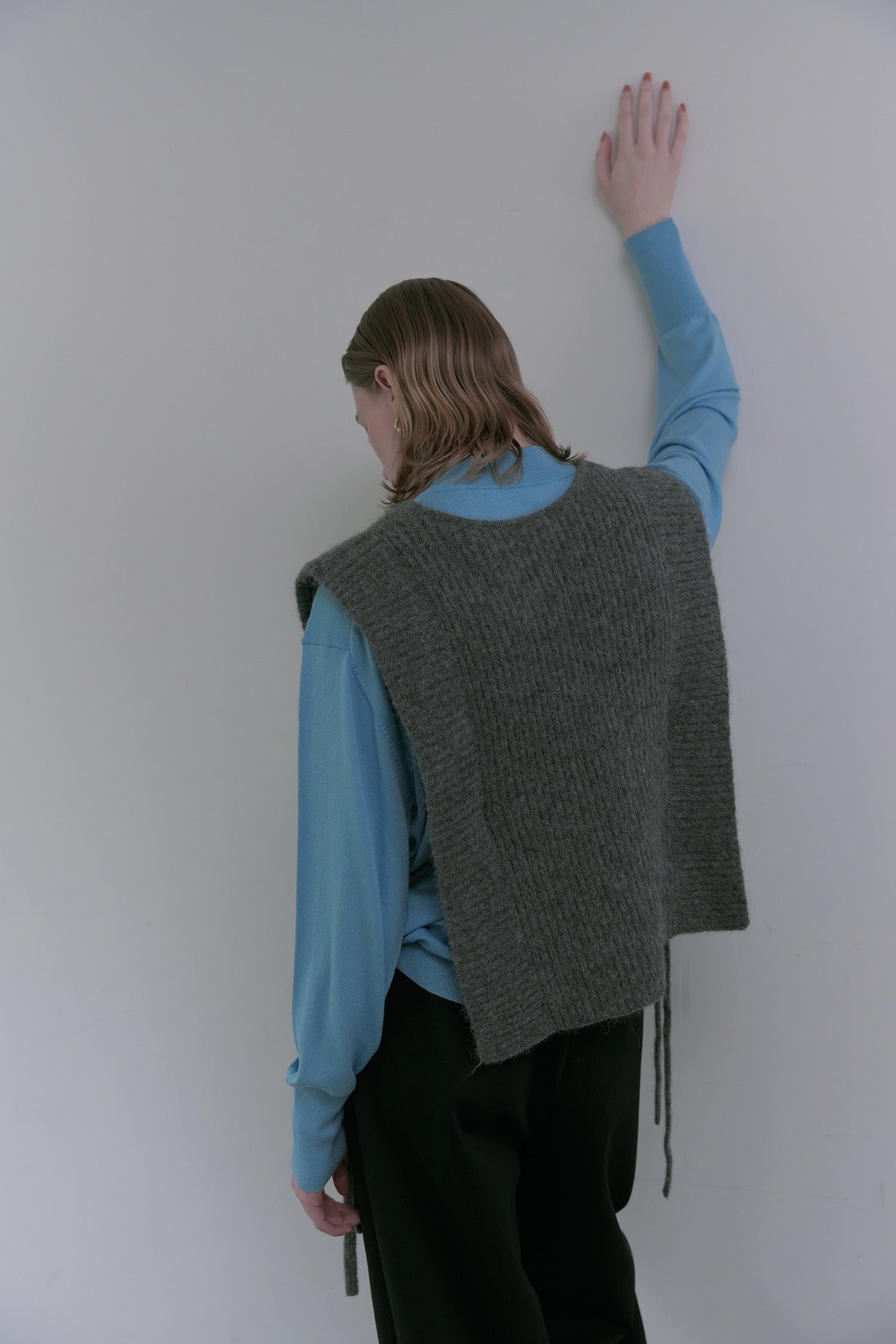 doux bleu アルパカニットベスト DB-2558-056