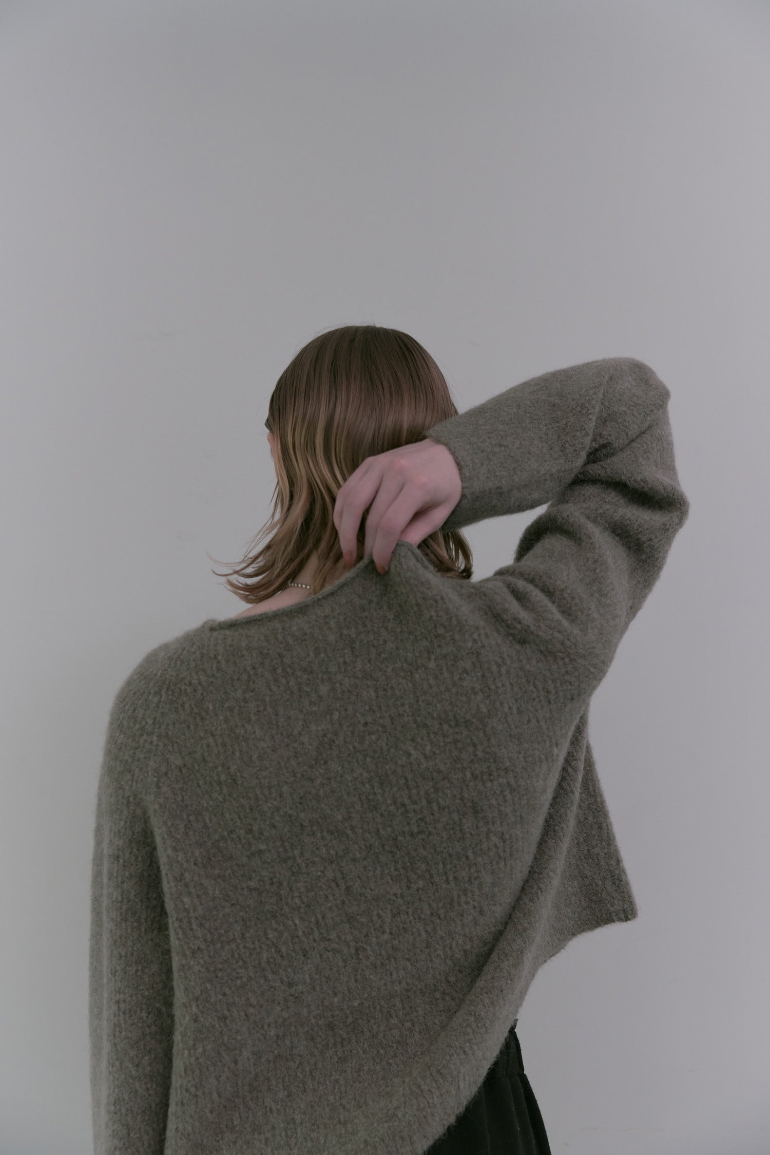 doux bleu ラマ畦プルオーバー DB-2552-055