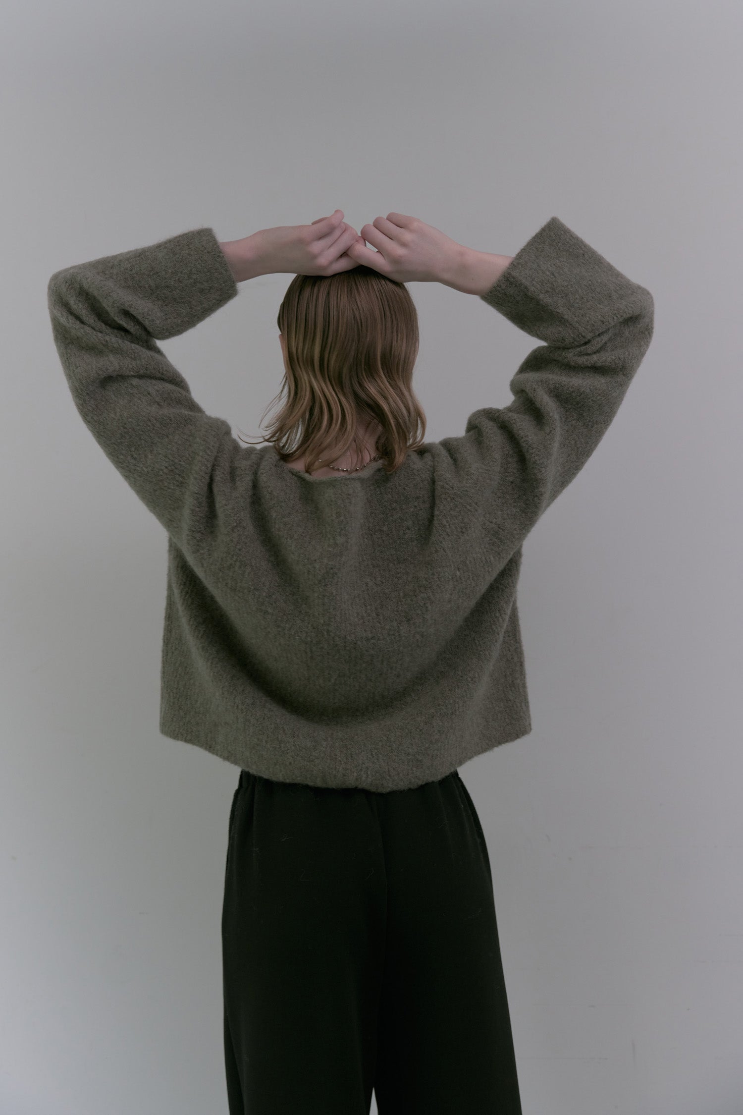 doux bleu ラマ畦プルオーバー DB-2552-055