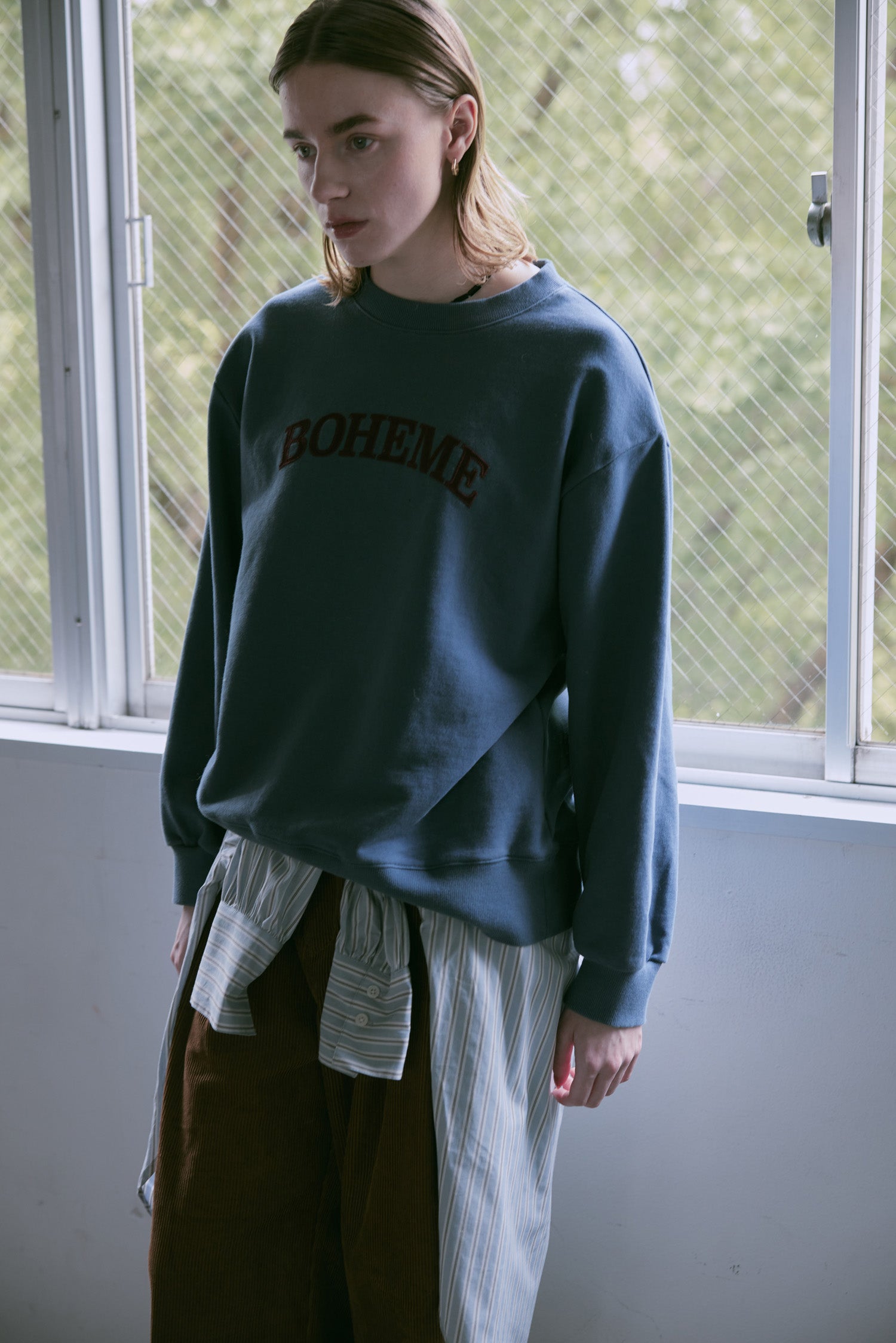 doux bleu BOHEME スウェット DB-2551-043