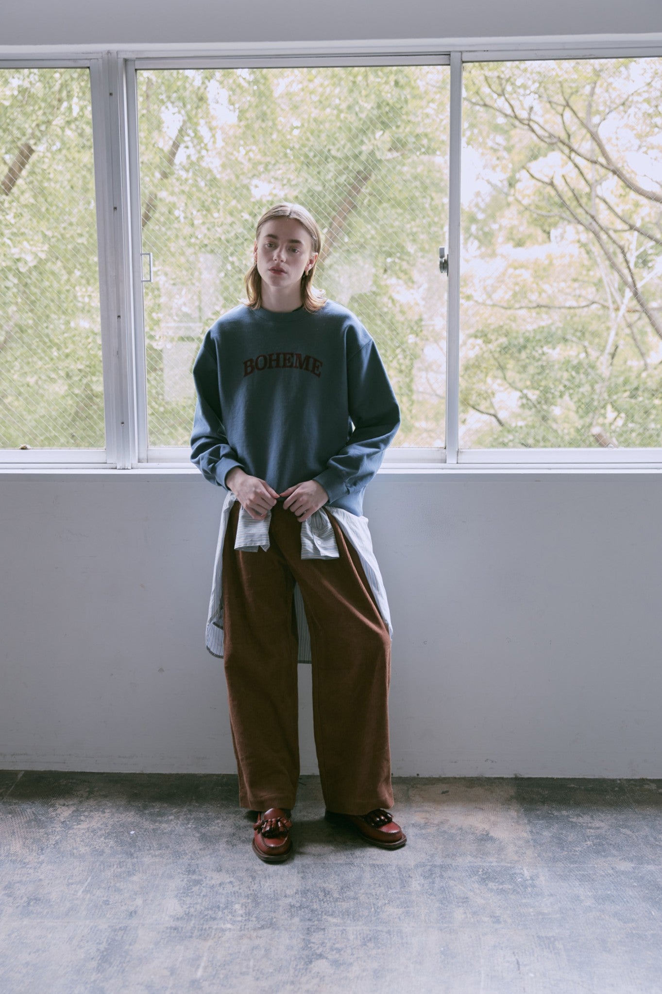 doux bleu BOHEME スウェット DB-2551-043