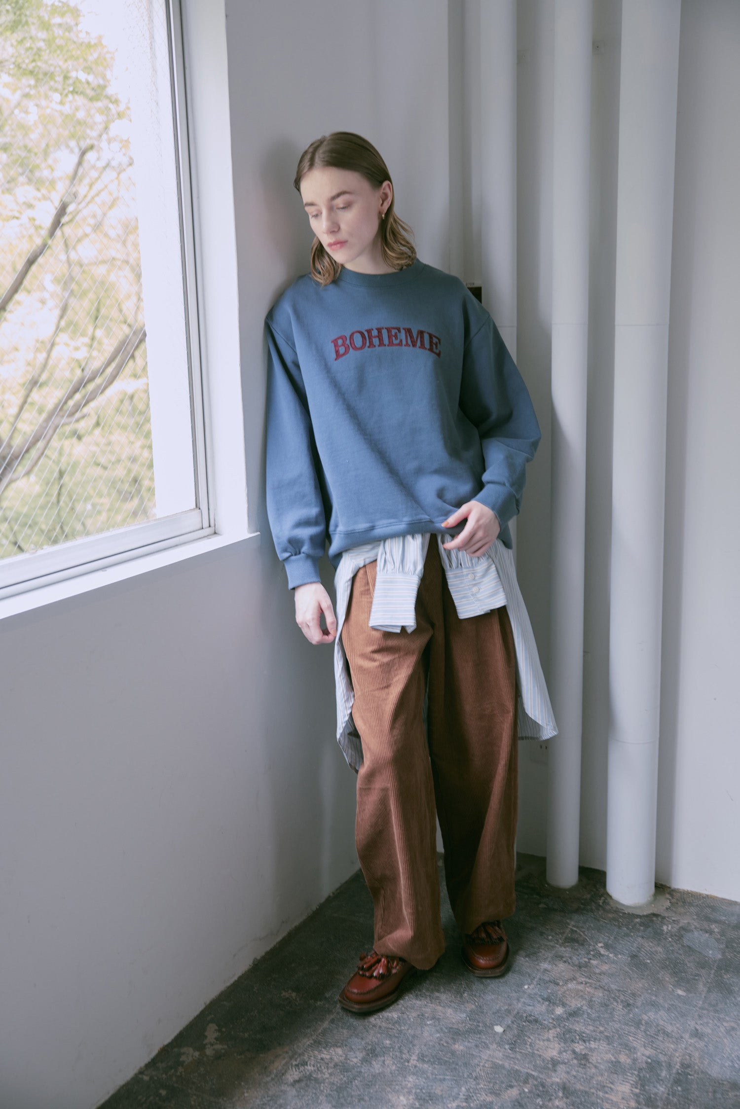 doux bleu BOHEME スウェット DB-2551-043