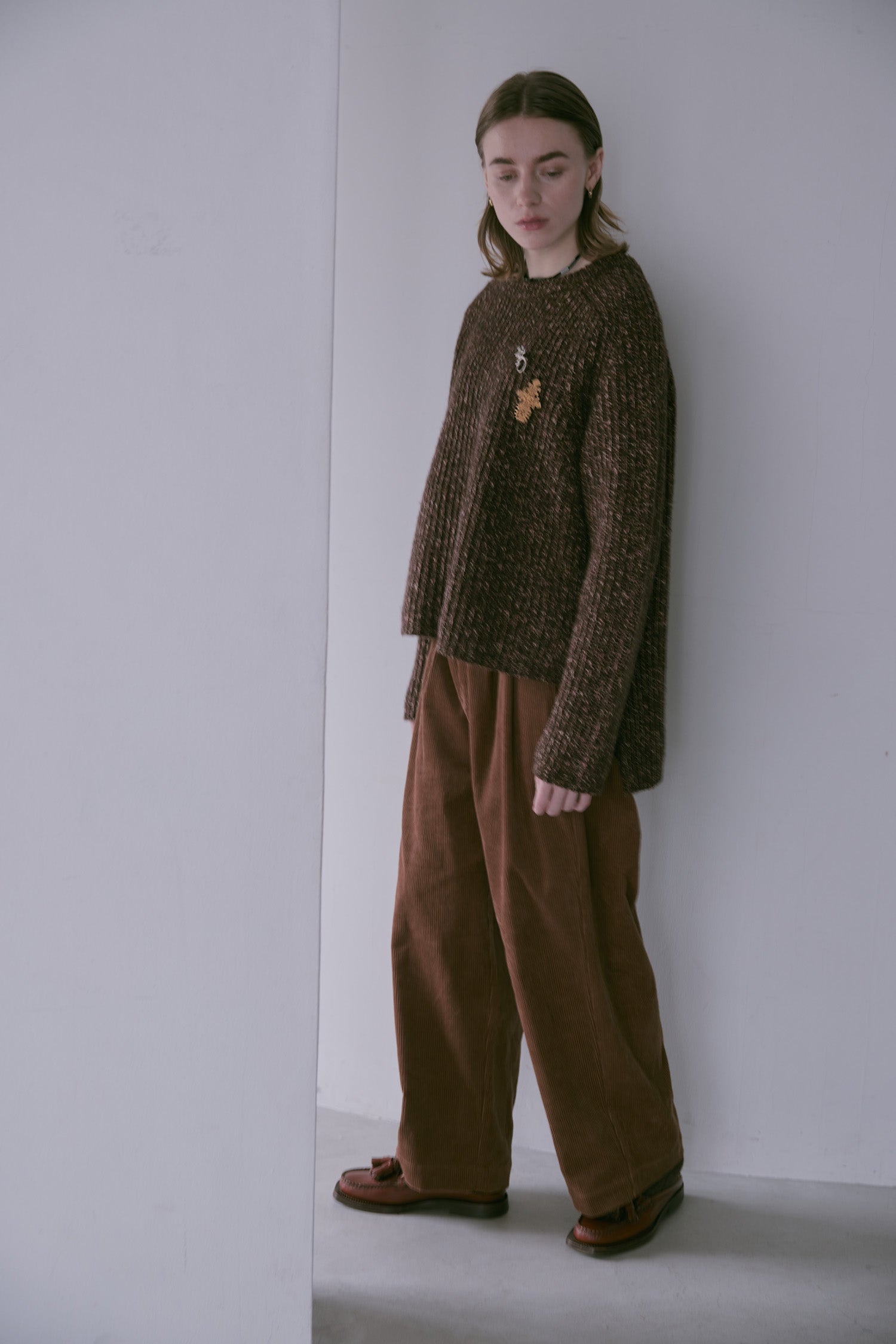 doux bleu コーデュロイ タックパンツ DB-2555-048