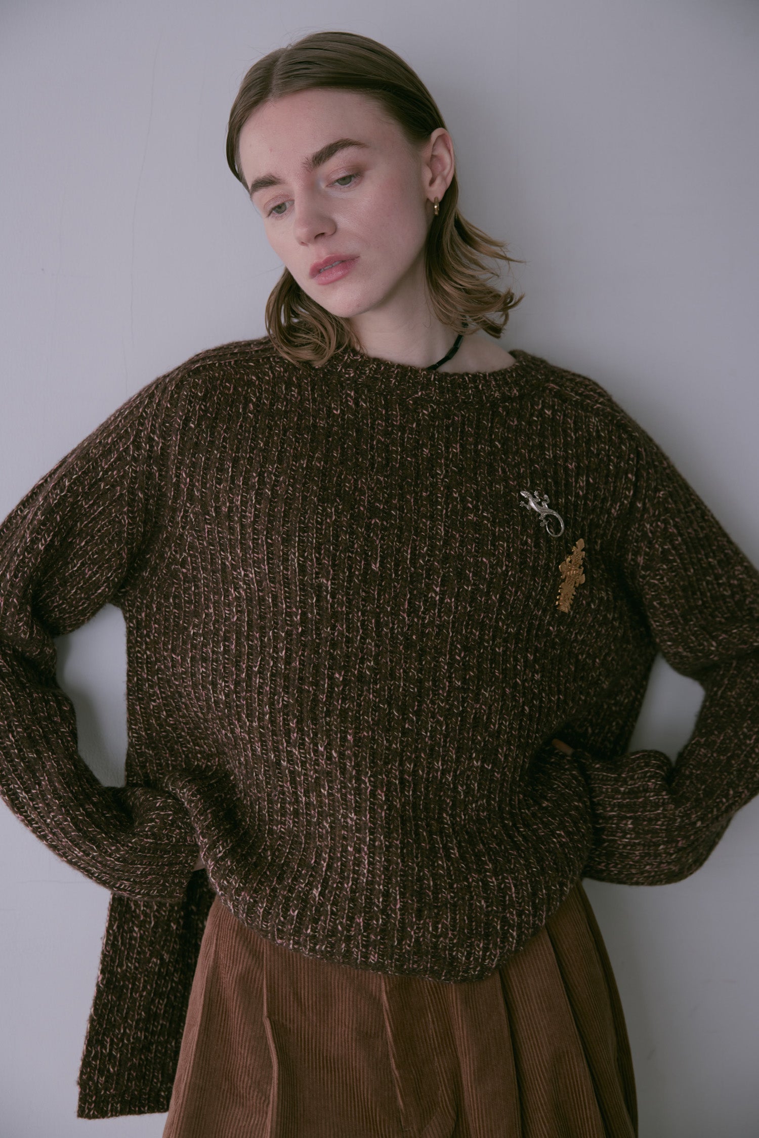 doux bleu MIXニットプルオーバー DB-2552-061