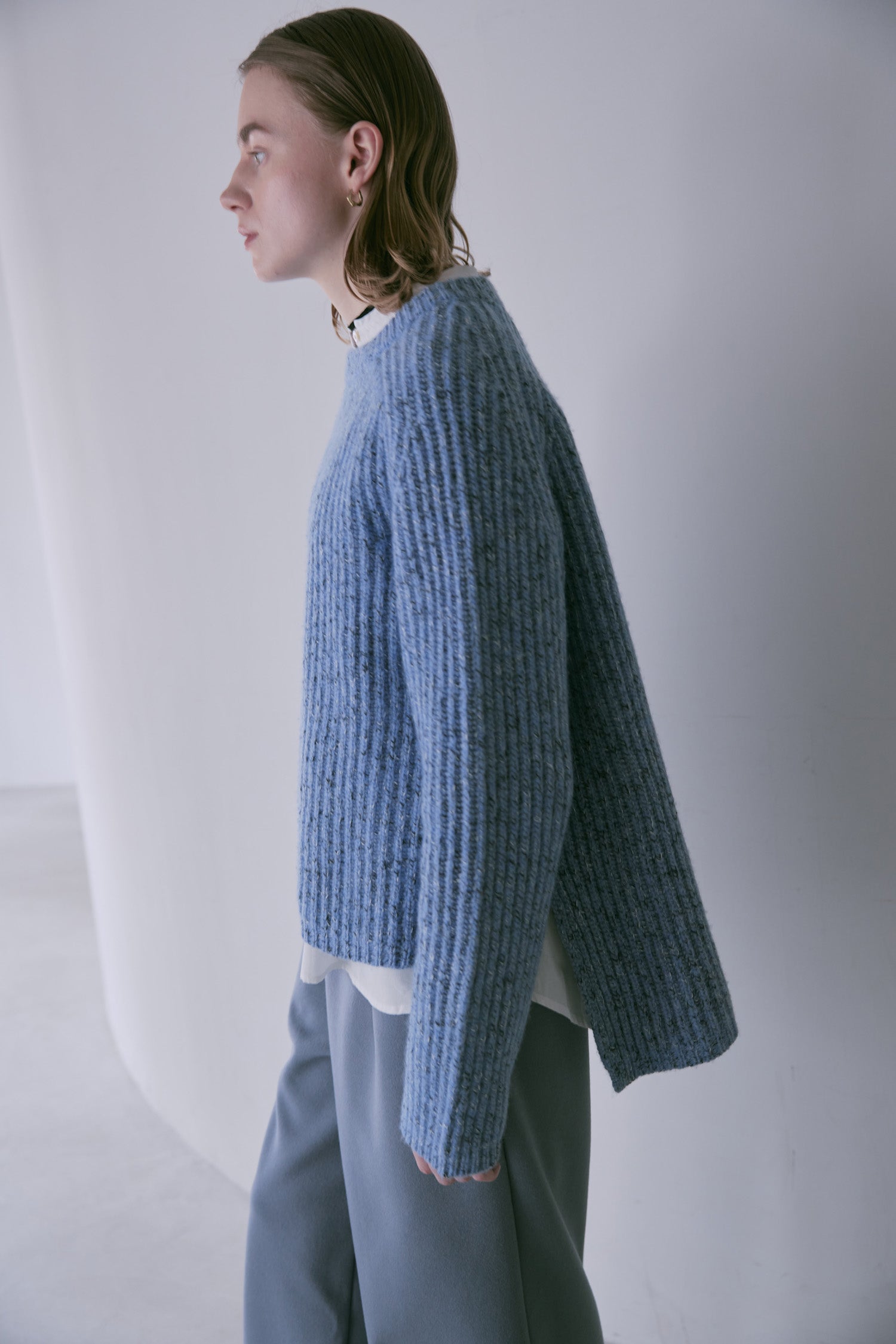 doux bleu MIXニットプルオーバー DB-2552-061