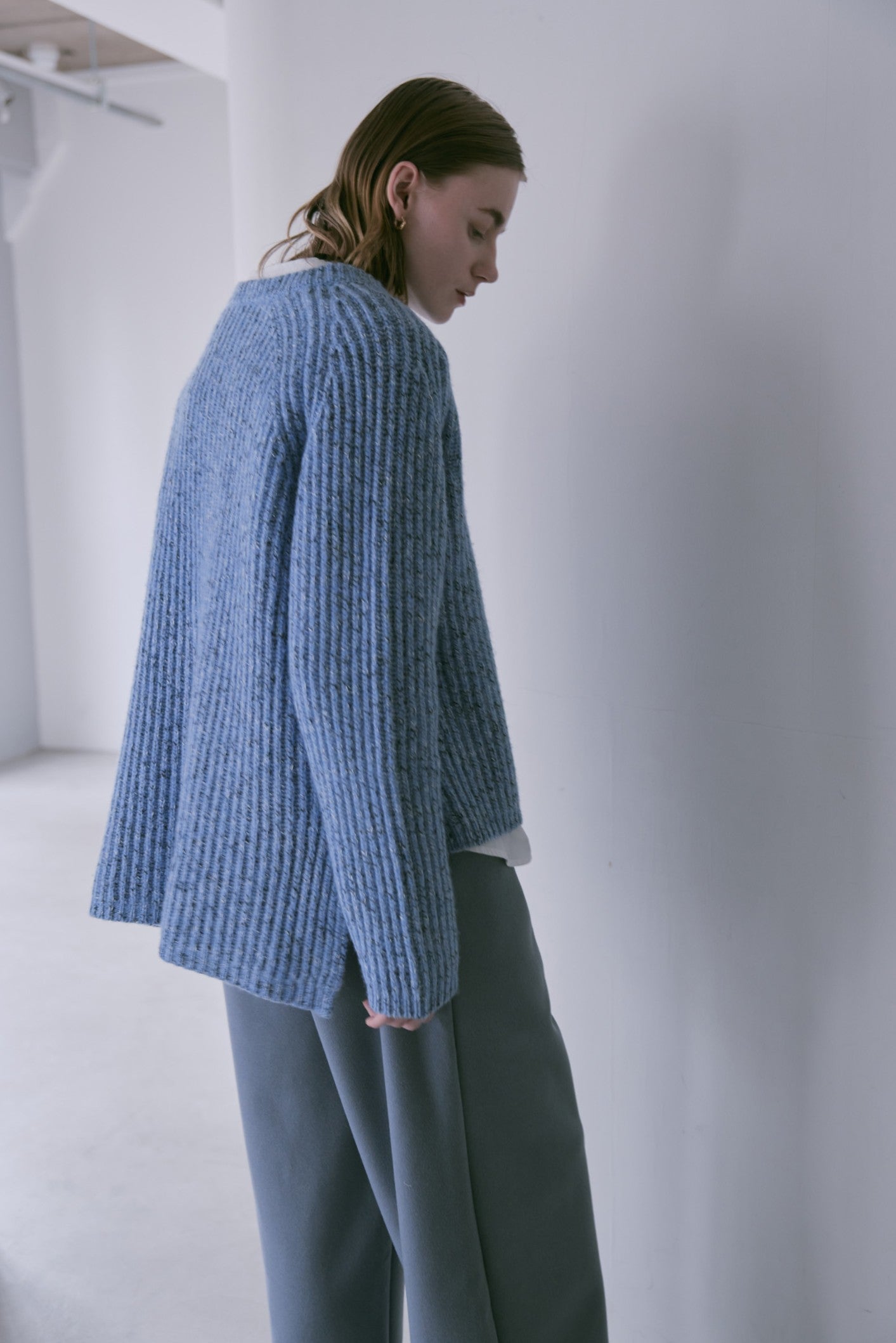 doux bleu MIXニットプルオーバー DB-2552-061