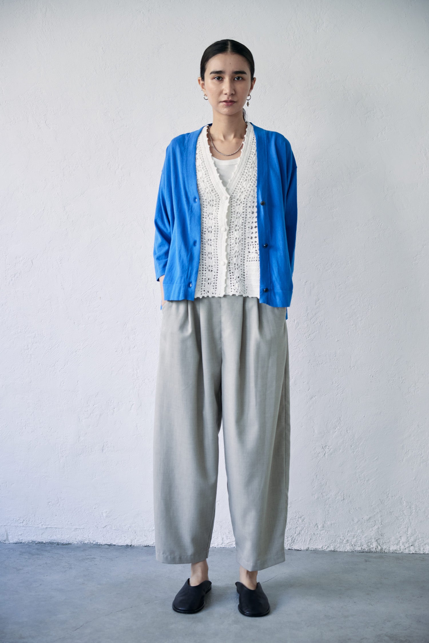 doux bleu ハイツイスト Vカーディガン DB-2522-045