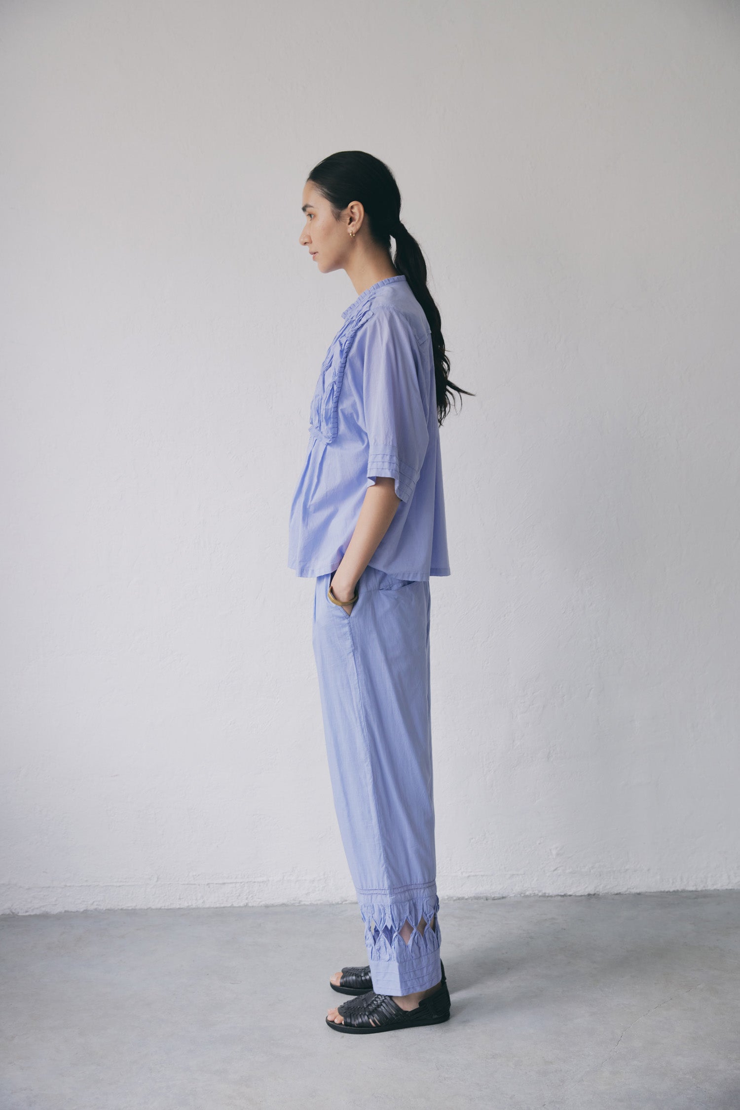 doux bleu RIBBON TIE ブラウス DB-2523-060